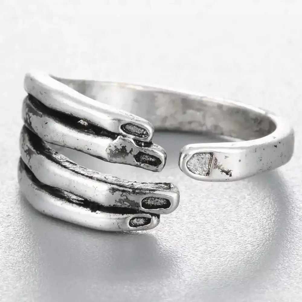 Jewelry Antique Hand Finger Ring Size ONE SIZE - 3 Thumbnail