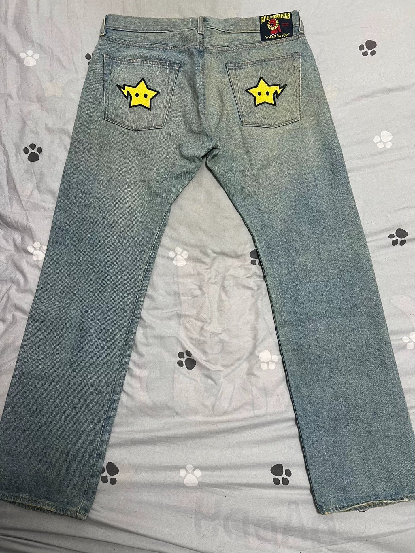 Bape Bape Retro Denim Denim Jeans L Men Size US 34 / EU 50 - 1 Thumbnail
