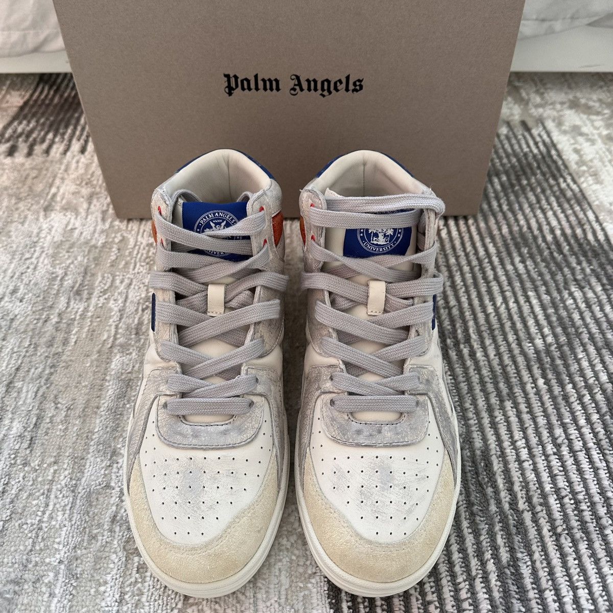 Brand New Palm Angels Hightop University Sneakers Size: 41