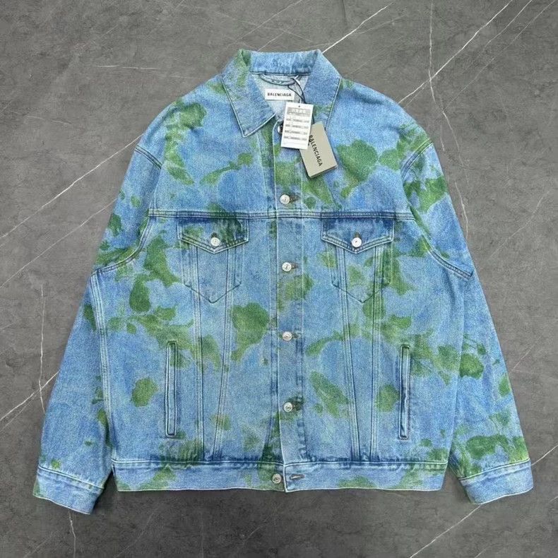 Balenciaga balenciaga moss print denim jacket size 36 Size US S / EU 44-46 / 1 - 2 Thumbnail