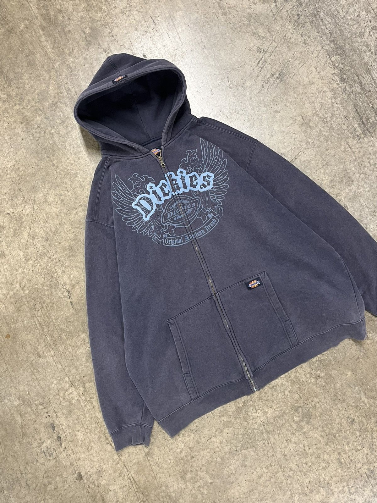 Dickies Y2k zip up dickies hoodie streetwear hype rare grunge skater Size US XXL / EU 58 / 5 - 1 Thumbnail