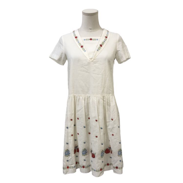 Gucci Gucci x Peter Rabbit Embroidered Dress Size 12 Size XXS / US 00 / IT 34 - 1 Thumbnail