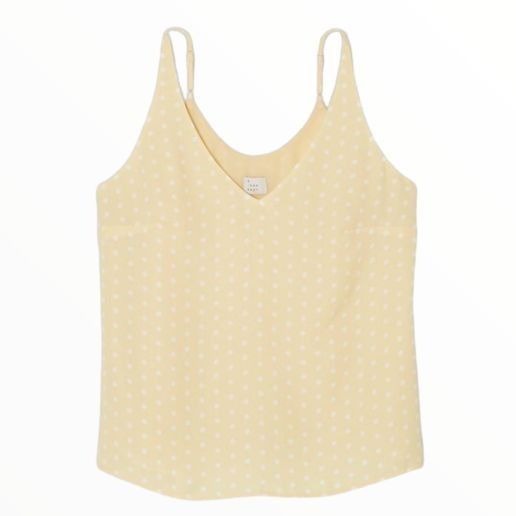 Other Yellow Polka Dot V-Neck Sleeveless Cami Top For Women Size XS / US 0-2 / IT 36-38 - 3 Thumbnail