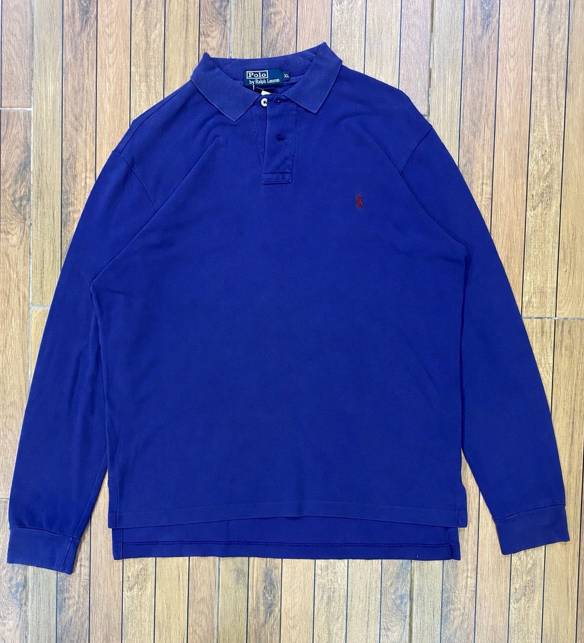 Polo Ralph Lauren Vintage Polo Ralph Lauren Long Sleeve Polo Shirt Size US XL / EU 56 / 4 - 1 Thumbnail