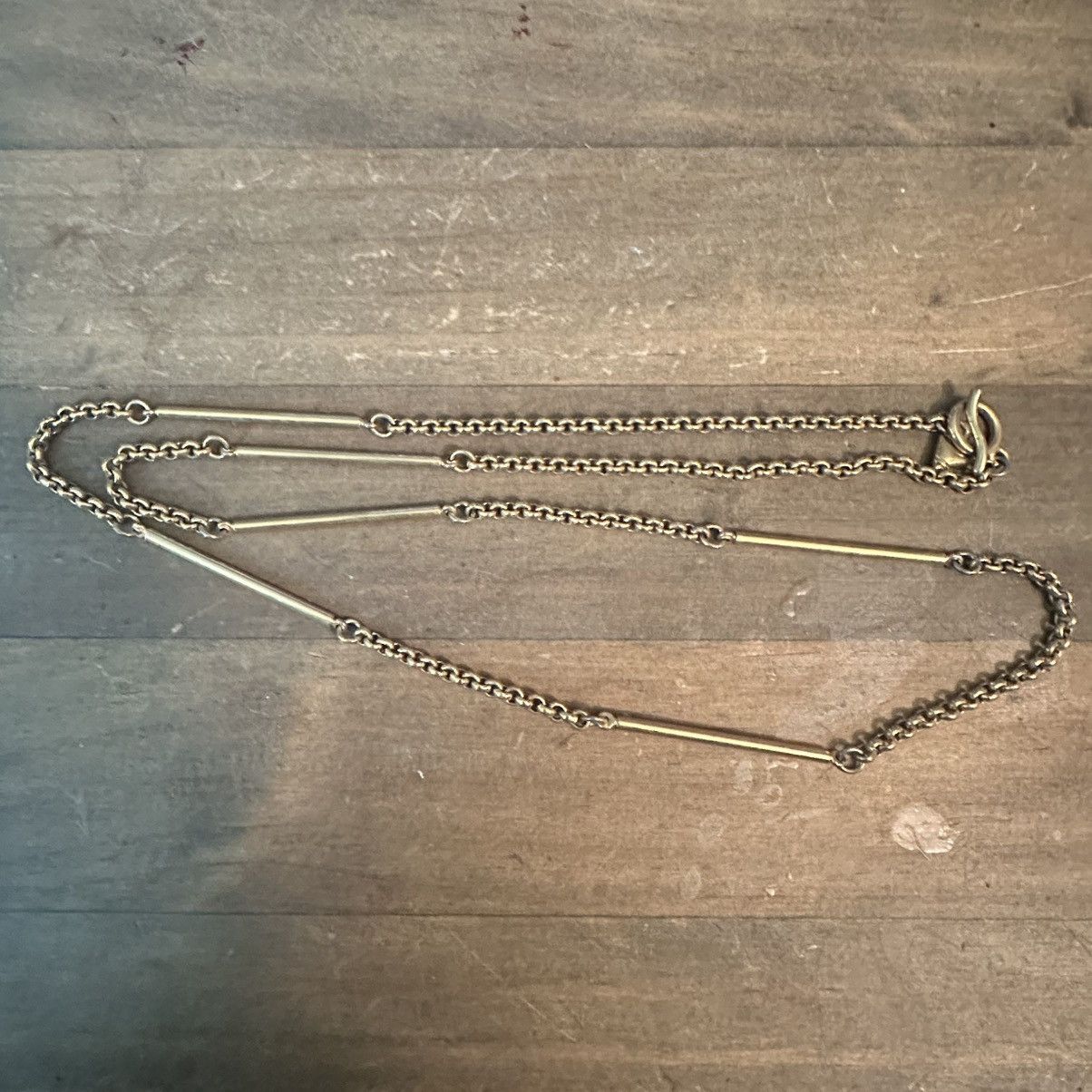 Vintage Vintage Liz Claiborne long chain and bar necklace Size ONE SIZE - 2 Thumbnail