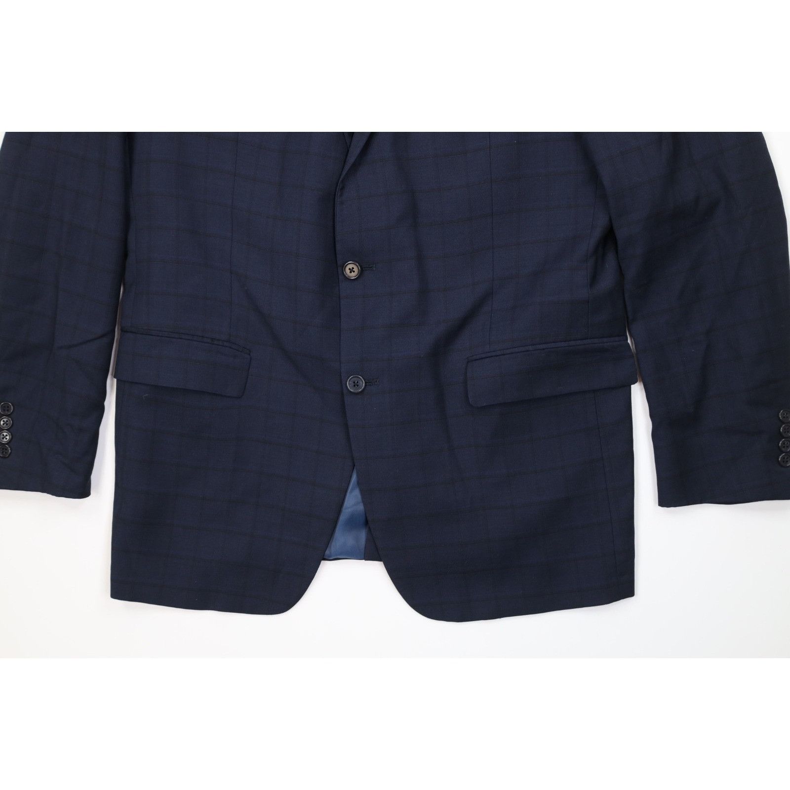 Vintage Vintage 90s Streetwear Wool 2 Piece Suit Plaid Size 42L - 5 Thumbnail