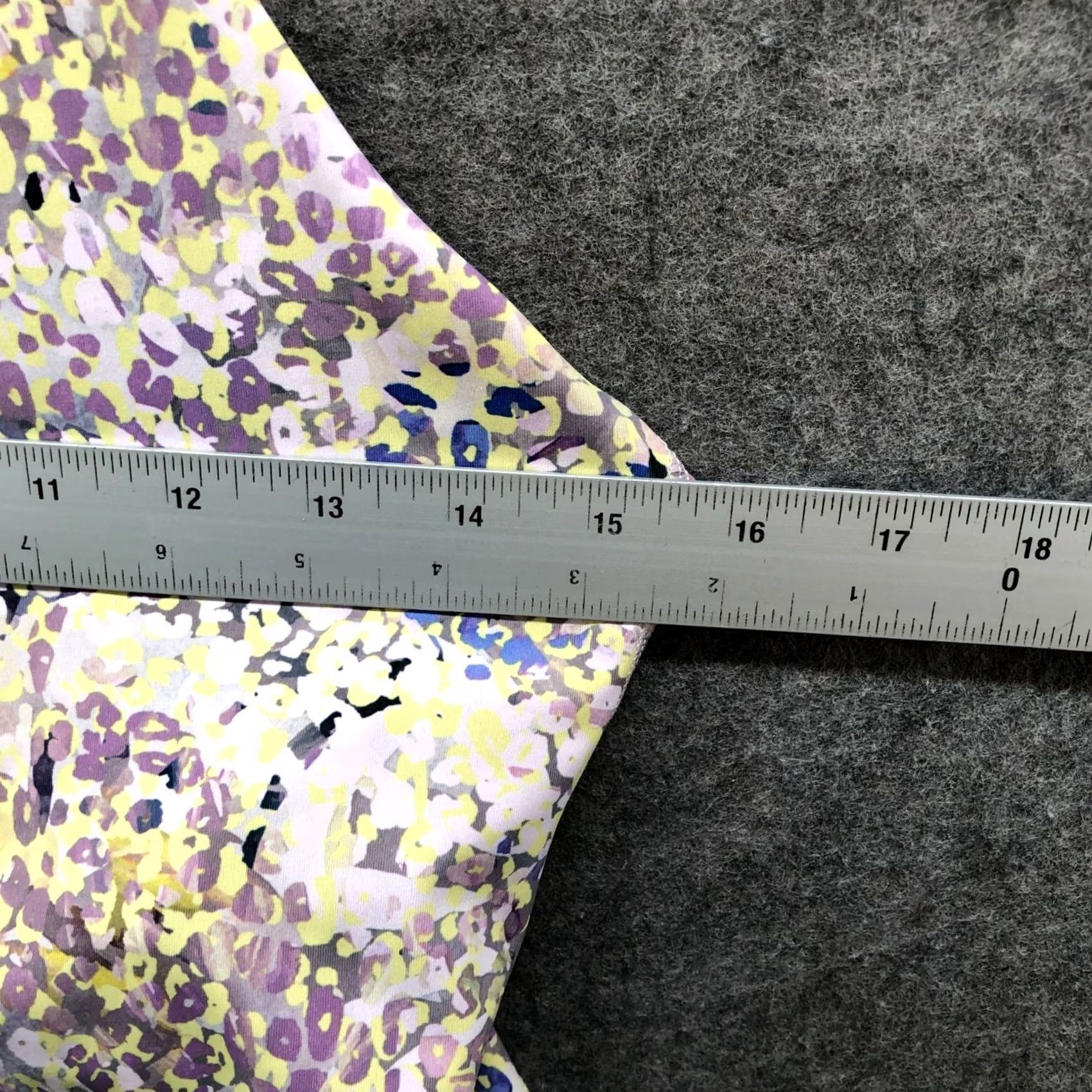 Athleta Athleta Sports Bra Womens M Purple Floral Printed Multicolor Longline Tank Size ONE SIZE - 6 Thumbnail