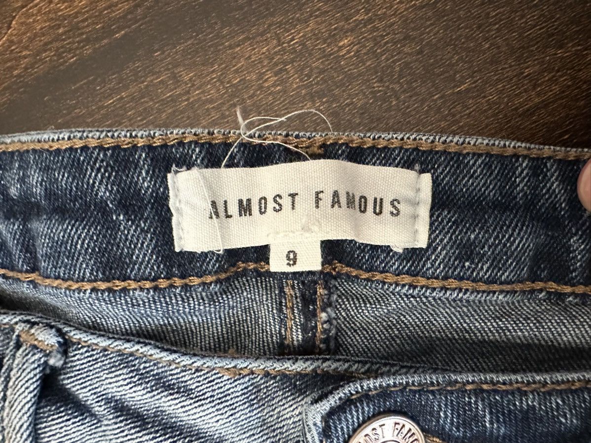 Almost Famous Almost Famous Distressed Split-Color Jeans-Juniors 9 Size 29" - 6 Thumbnail