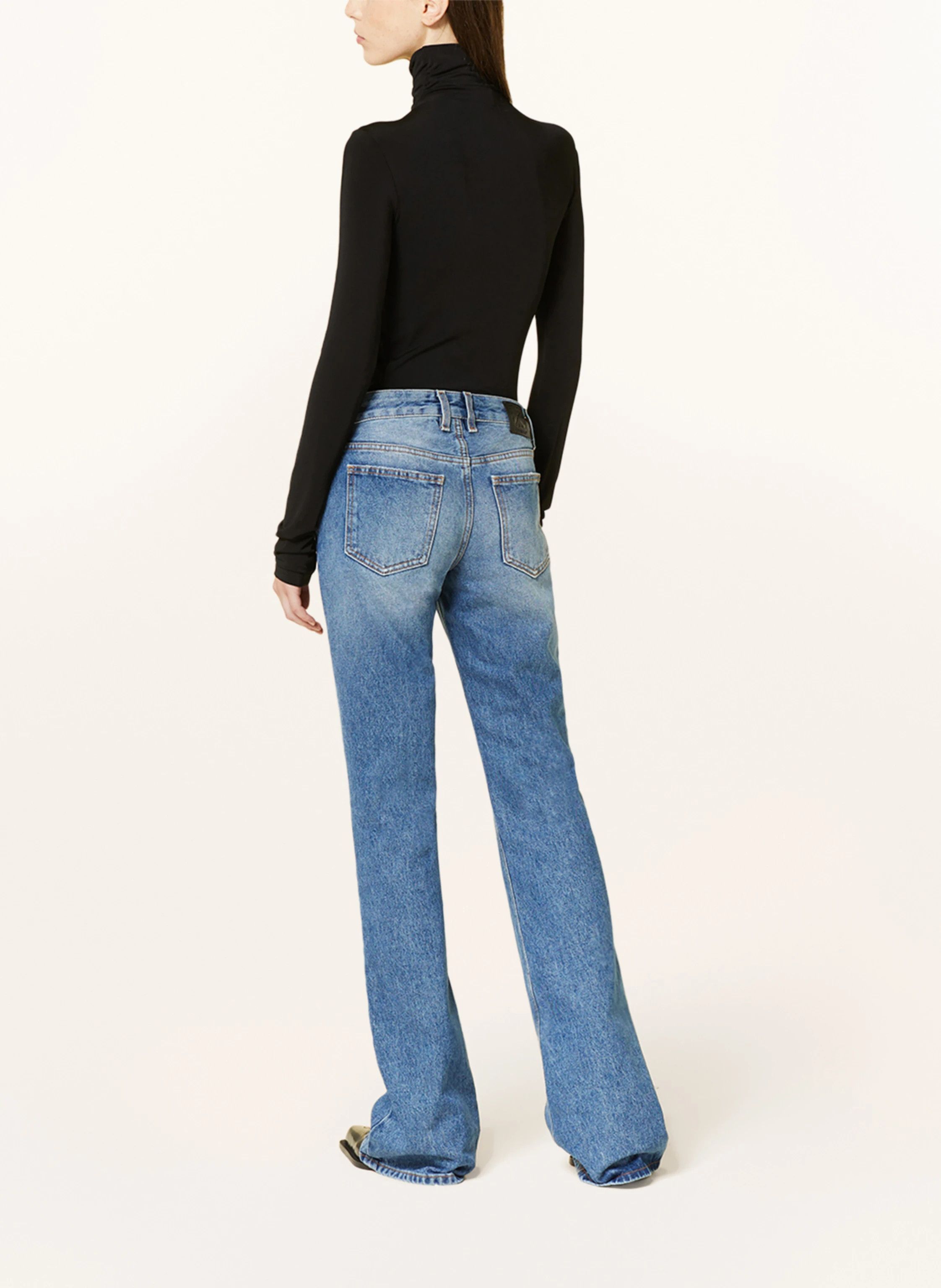 Off-White o1s22i1n0824 Second Skin Long Sleeve Turtleneck Top in Black Size M / US 6-8 / IT 42-44 - 3 Thumbnail