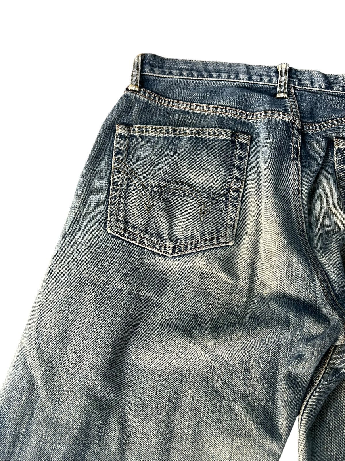 Edwin Edwin 505xx Selvedge Distressed Faded Jean Size US 31 - 12 Thumbnail