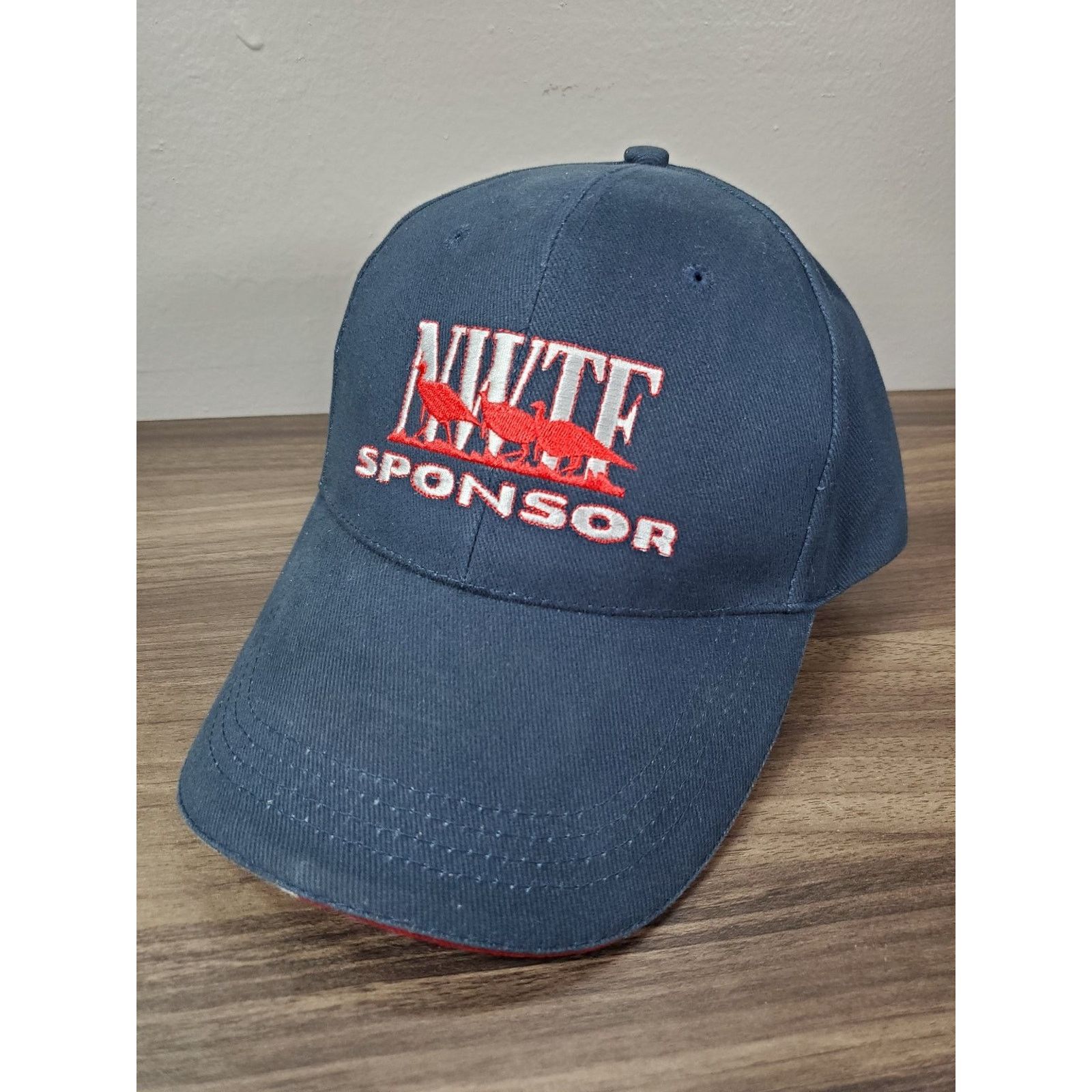 Vintage NWTF Sponsor Hat Adjustable Navy Blue Hunting Cap Turkey Size ONE SIZE - 9 Thumbnail