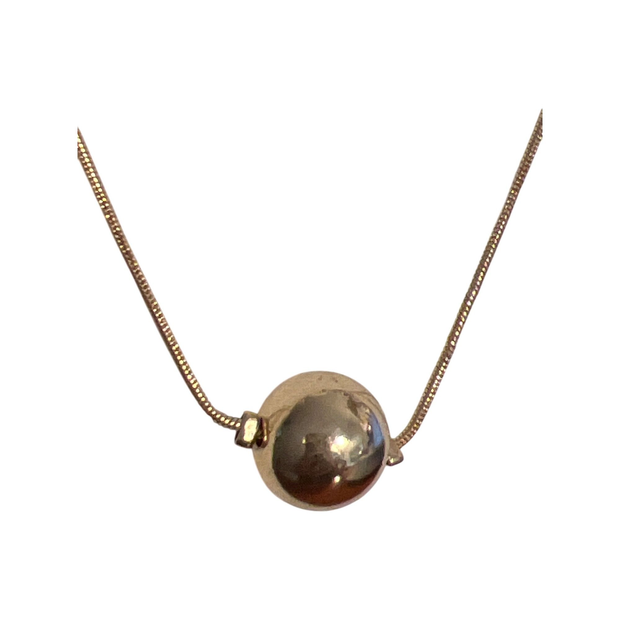 Other Vintage Gold Tone 2 Strand Necklace Layered Ball Bead Statio Size ONE SIZE - 2 Thumbnail