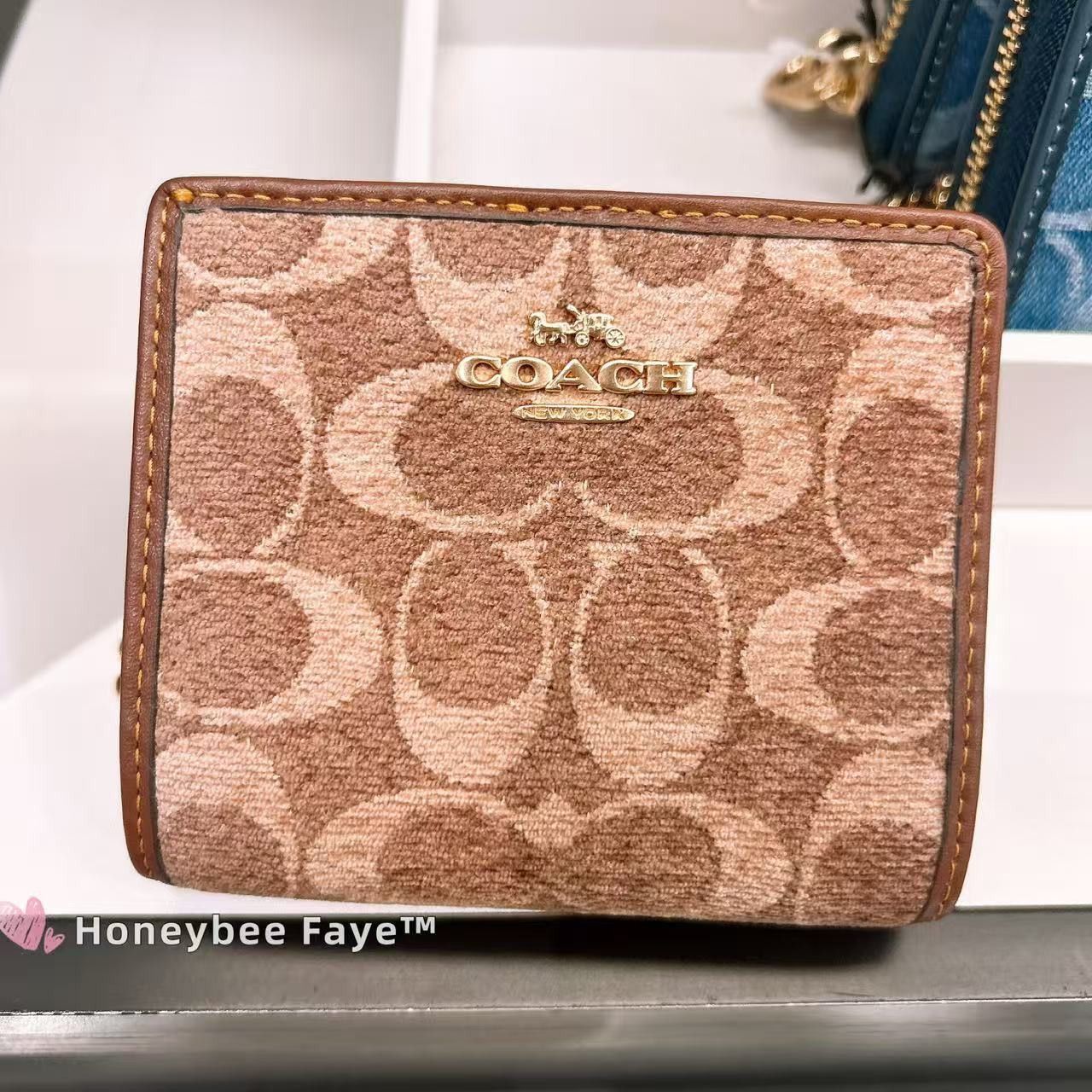 Coach Snap Wallet In Signature Chenille CCQ32 Size ONE SIZE - 4 Thumbnail