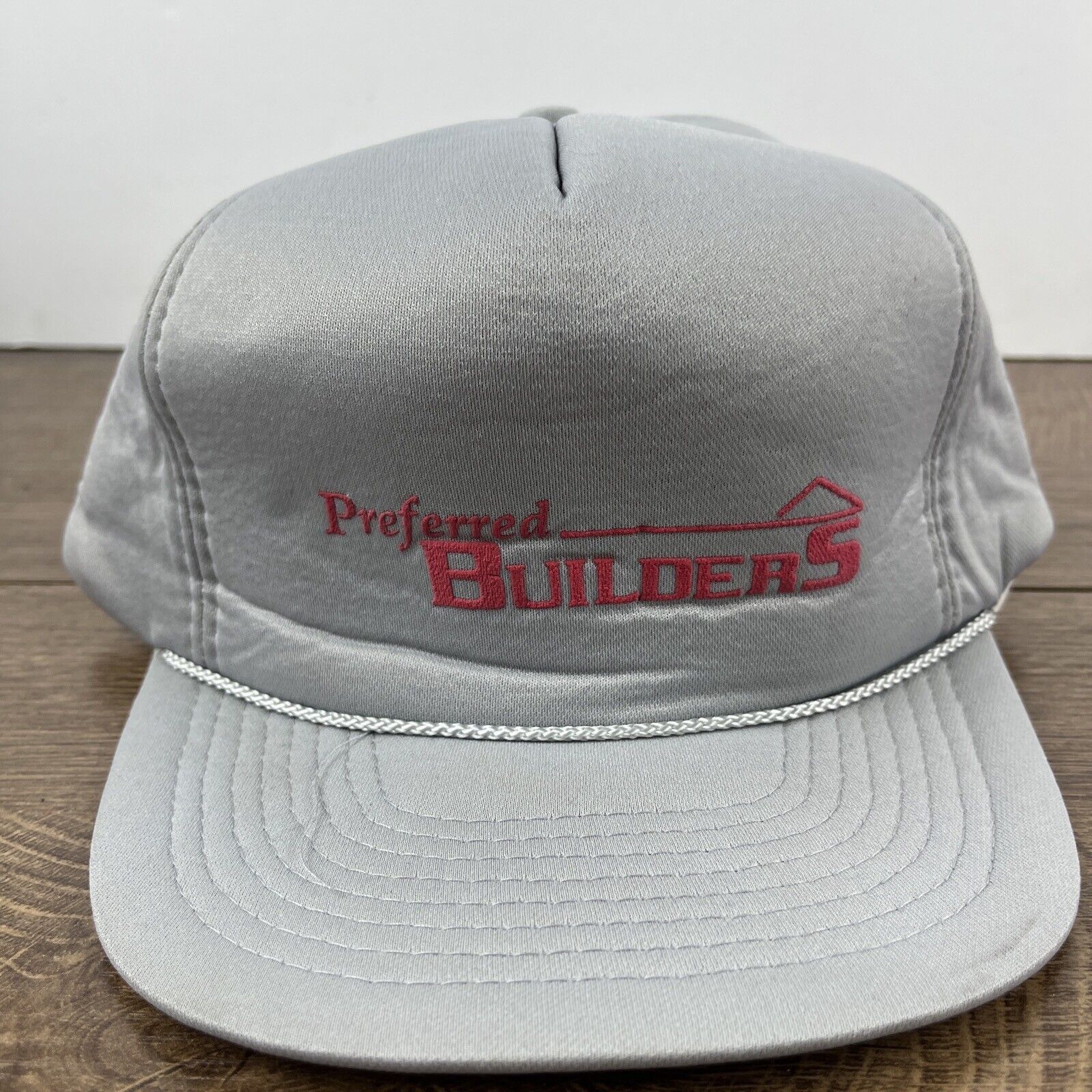 Other Preferred Builders Hat Gray Snapback Hat Adjustable Adult Si Size ONE SIZE - 7 Thumbnail