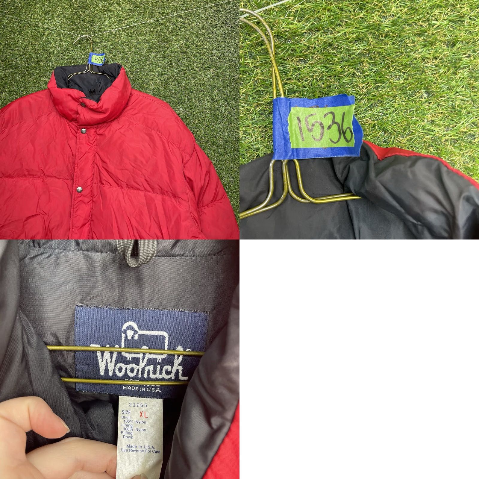 Vintage Woolrich Down Puffer Jacket Mens XL Duck Down Insulated Winter Coat Warm Outdoor Red Size US XL / EU 56 / 4 - 8 Thumbnail