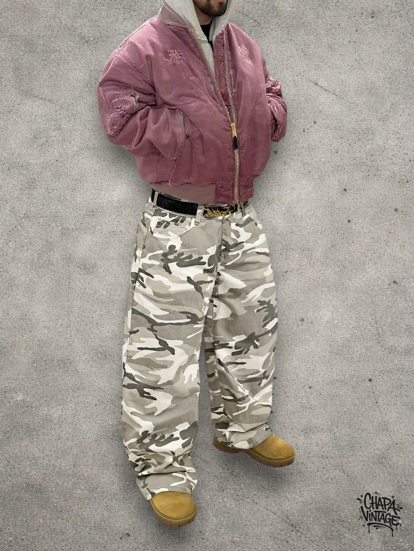 Japanese Brand Baggy cargo camo pants Size US 34 / EU 50 - 3 Thumbnail