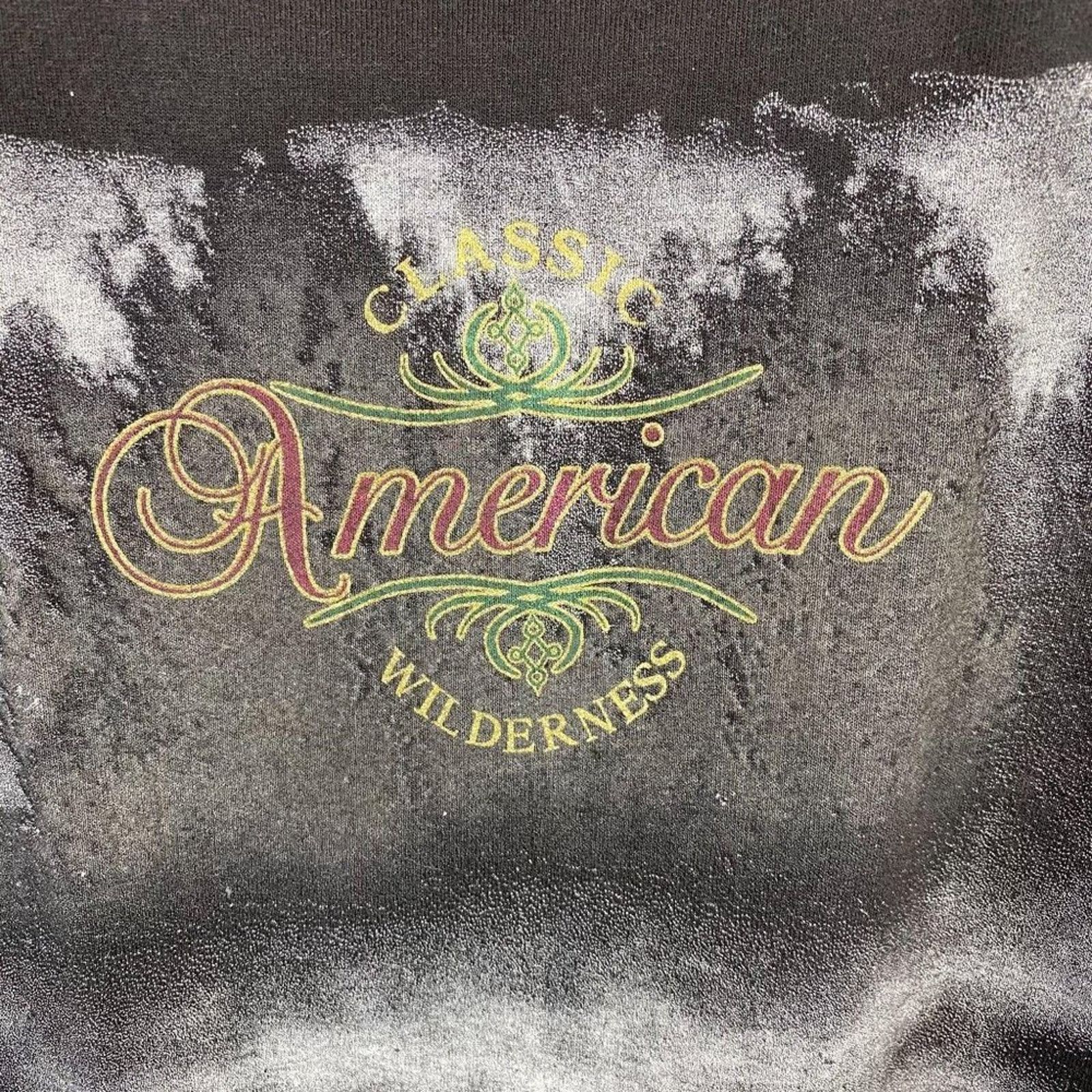 Vintage Vintage American Wilderness Wolf Black Shirt Men's L Size US L / EU 52-54 / 3 - 4 Thumbnail