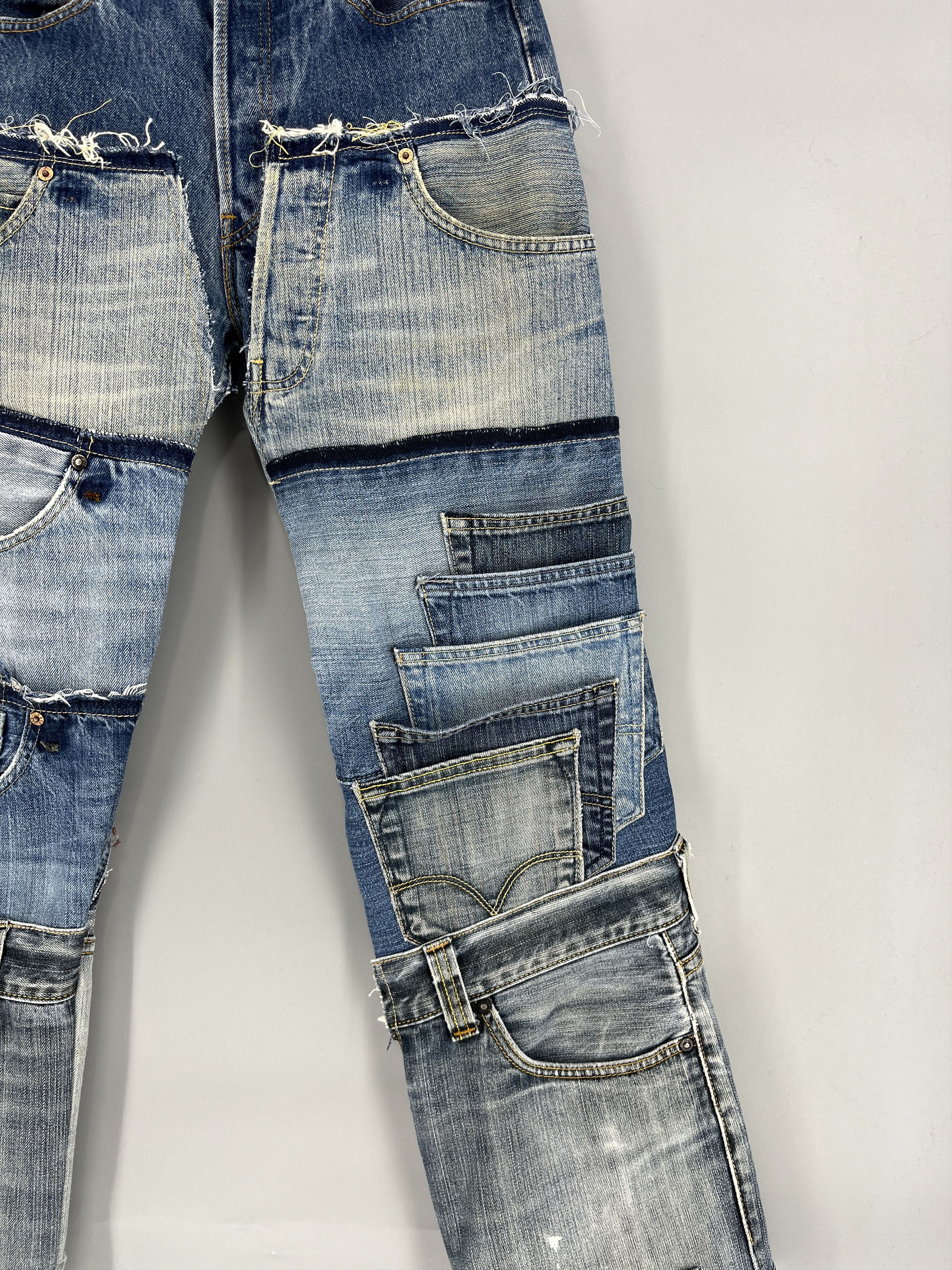 Other 90s Levi’s 501 Patchwork Multipocket Denim Custom Jeans USA Size US 31 - 5 Thumbnail
