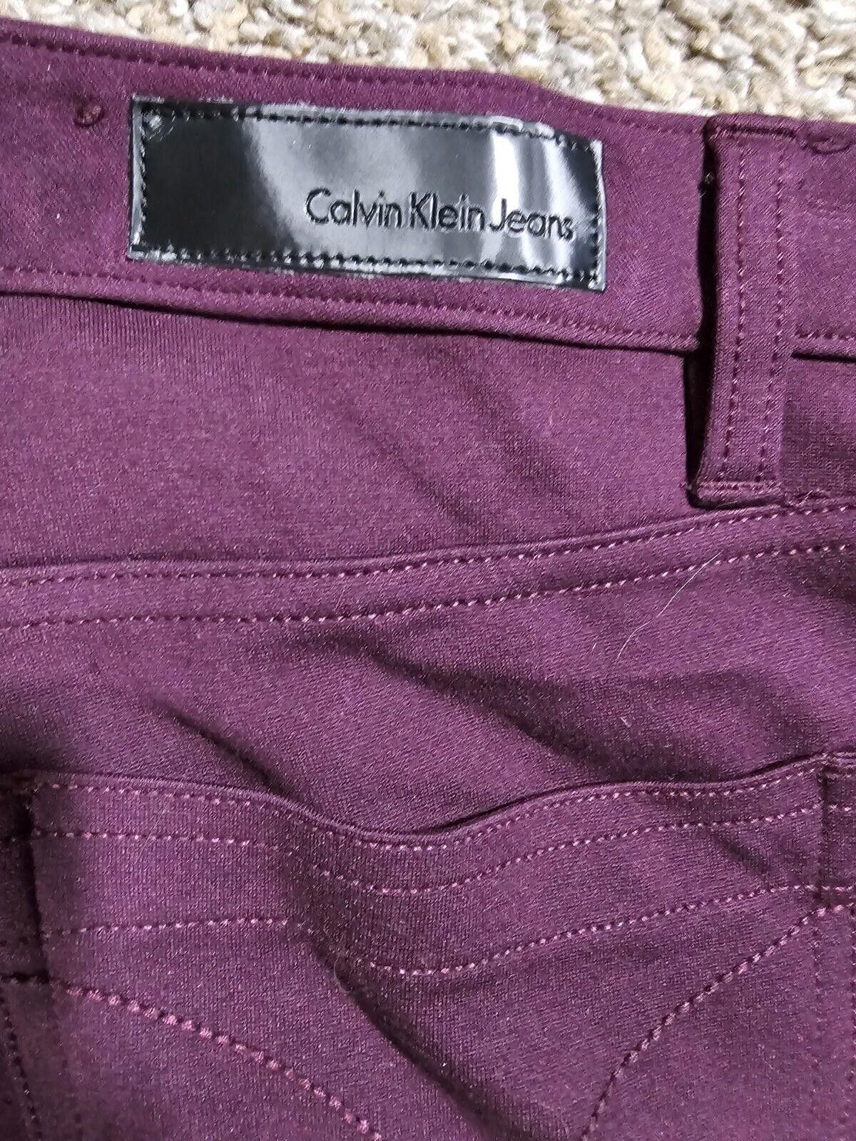 Calvin Klein Calvin Klein Career Women's Ankle Taper Pants Purple Size 4 Size 27" / US 4 / IT 40 - 9 Thumbnail