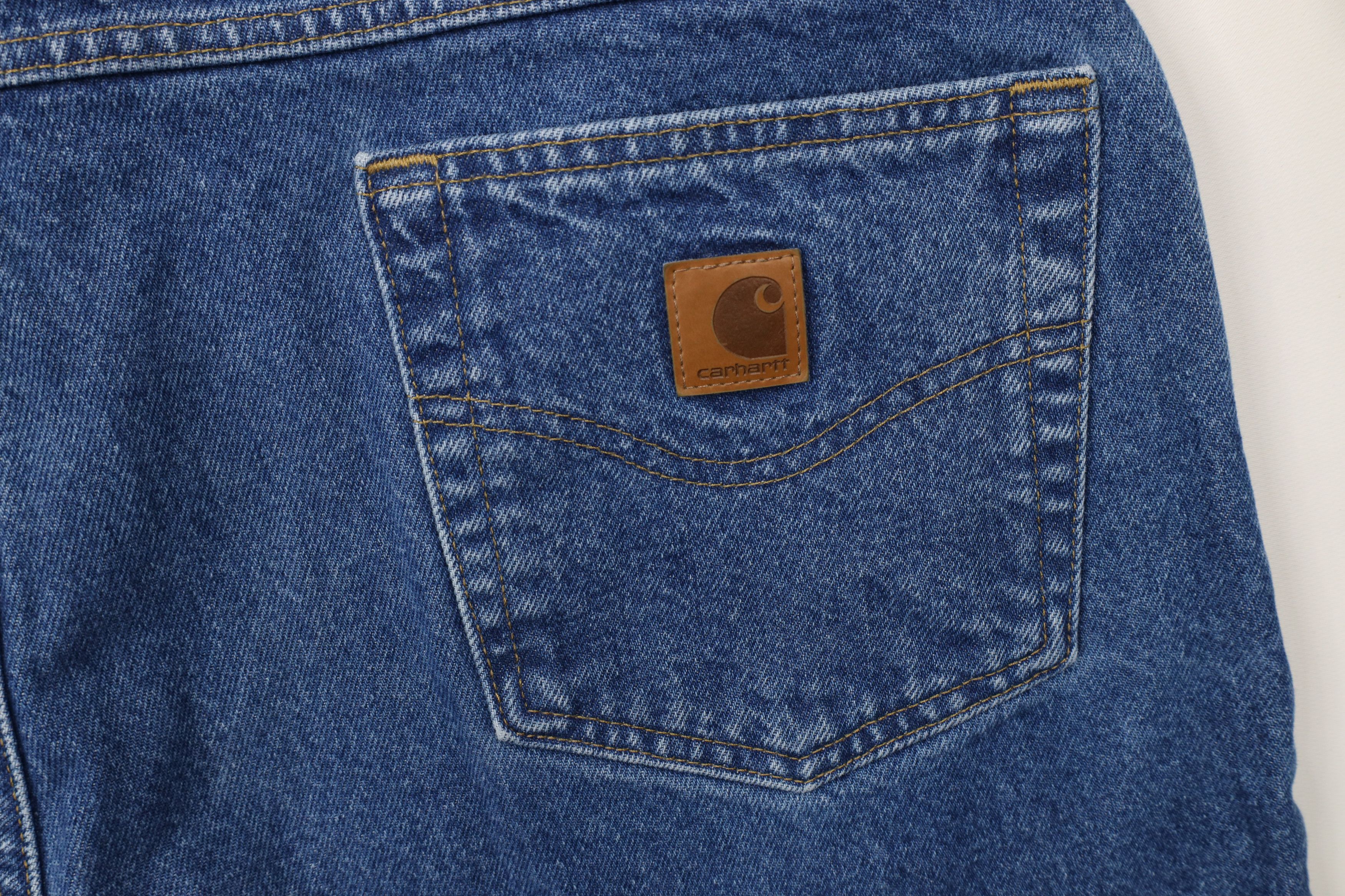Carhartt × Vintage Vintage Y2K Carhartt Spell Out Relaxed Fit Denim Jeans Blue Size US 38 / EU 54 - 13 Thumbnail