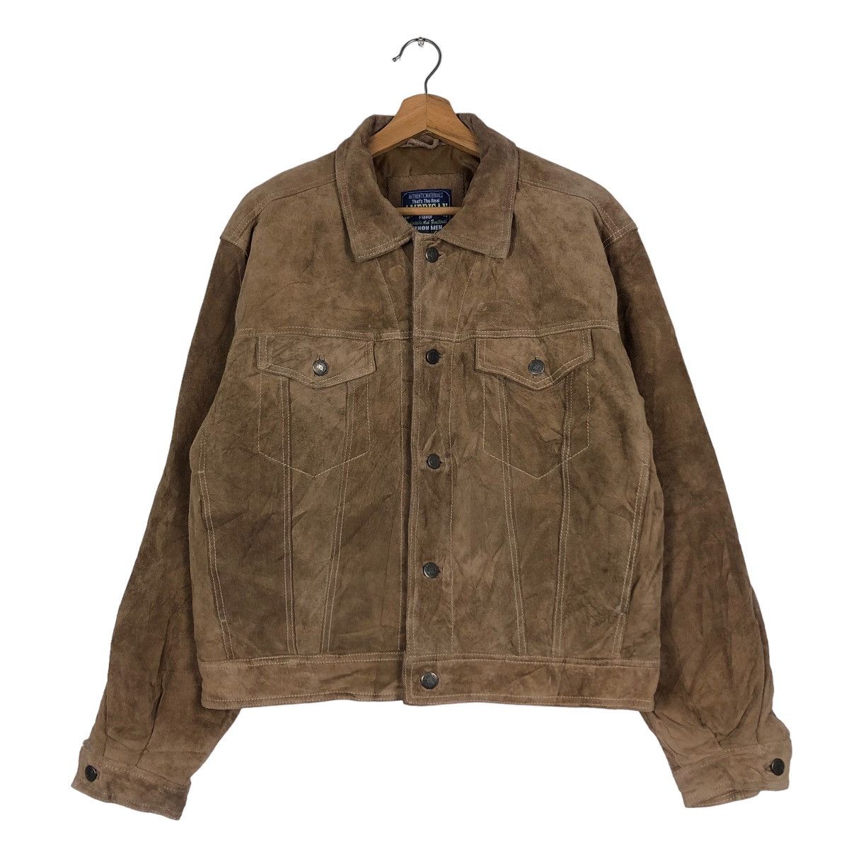 Japanese Brand VINTAGE BIKER LEATHER JACKET TRUCKER XENON MAN ISSEY MIYAKE Size US L / EU 52-54 / 3 - 1 Thumbnail
