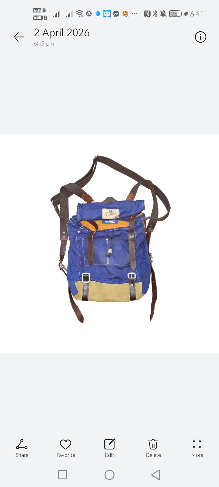 Junya Watanabe JUNYA WATANABE x COMME DES GARCON x SEIL MARSCHALL BACKPACK Size ONE SIZE - 2 Thumbnail