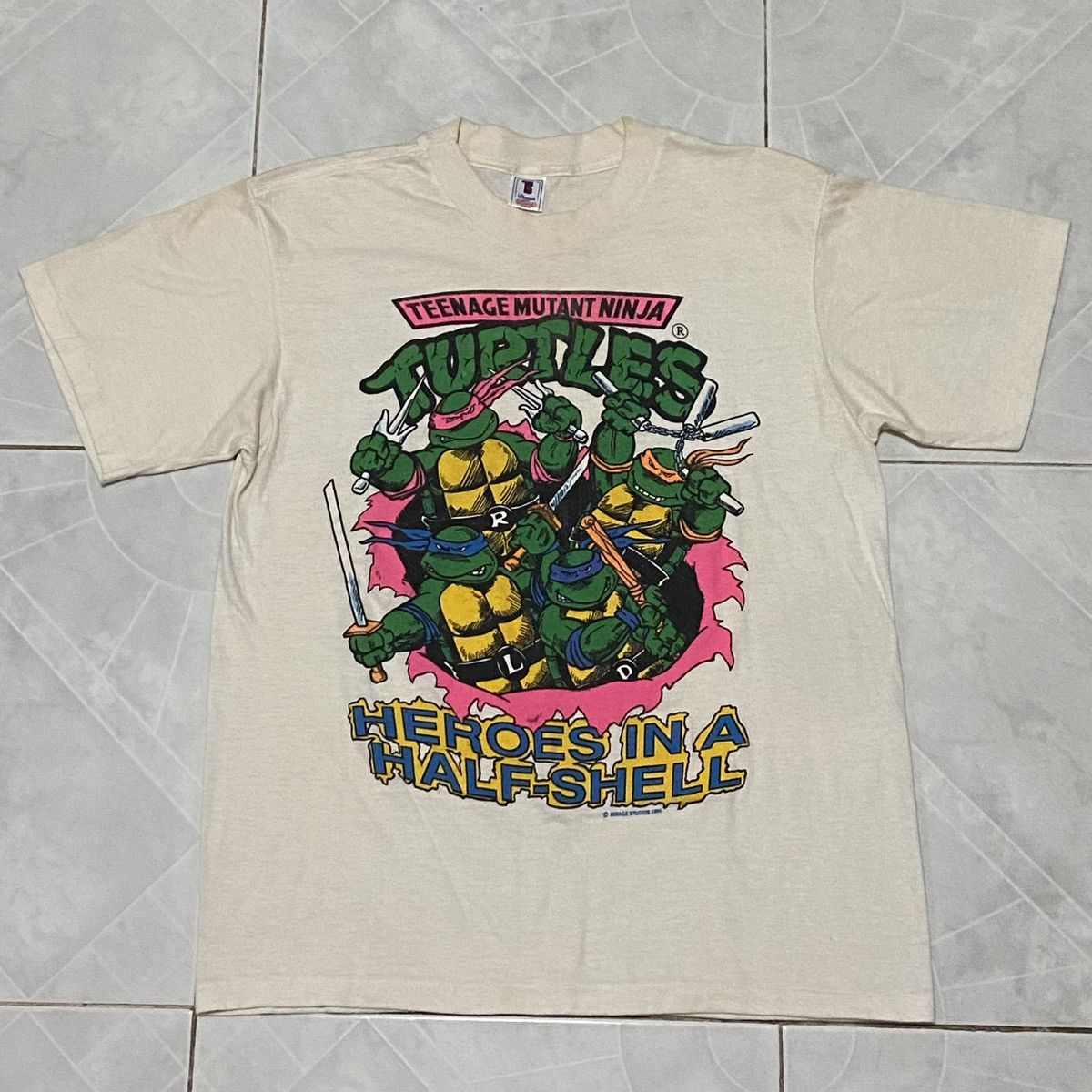 Vintage 1990s Turtles Ninja Mirage Studio T-Shirt