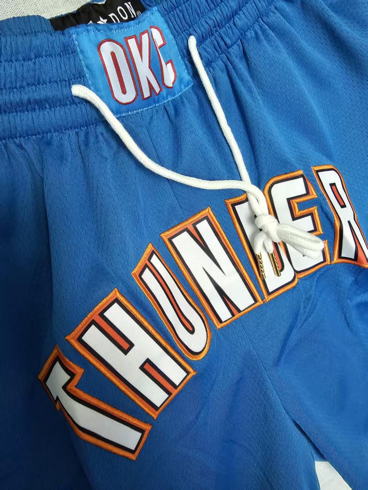 NBA Oklahoma City Thunder Short Pocket Blue M Size Size US 32 / EU 48 - 2 Thumbnail