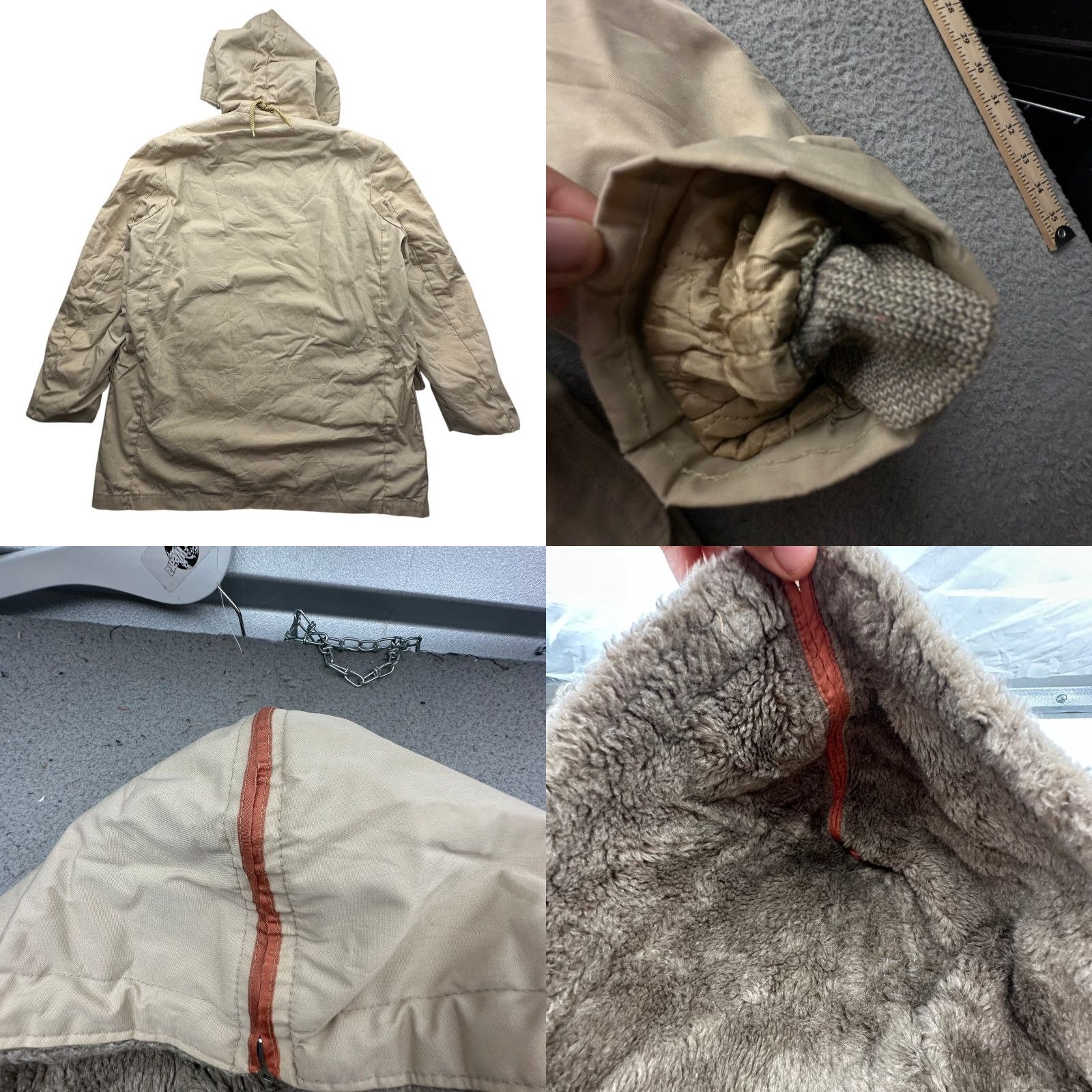 Vintage VINTAGE Shanhouse Faux Fur Lined Coat Full Zip Jacket Men 42 Large Brown Overcoat Size US L / EU 52-54 / 3 - 8 Thumbnail