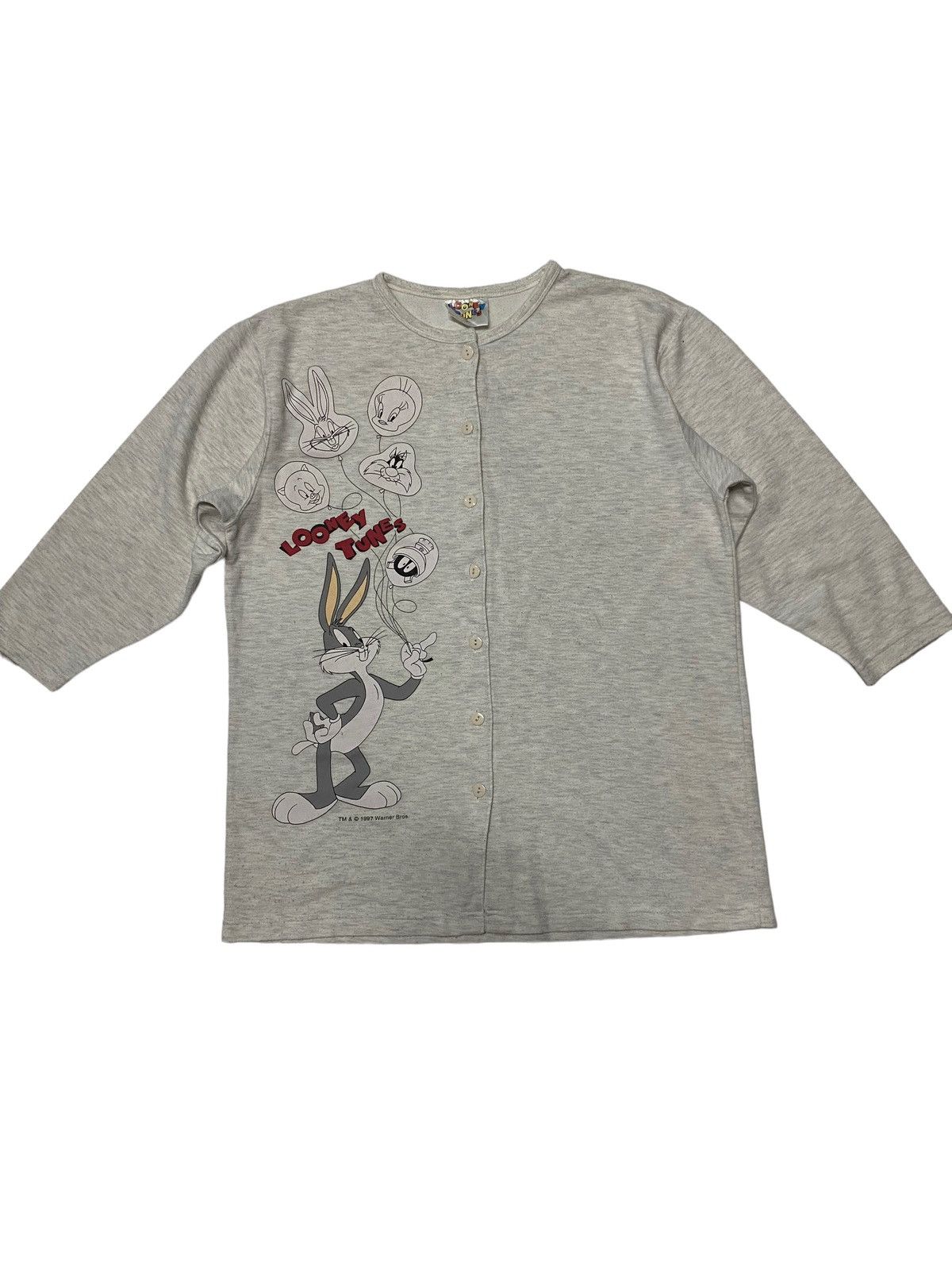 Cartoon Network ✅ Vintage 1997 Looney Tunes Warner Bros Sweatshirt Size US M / EU 48-50 / 2 - 1 Thumbnail