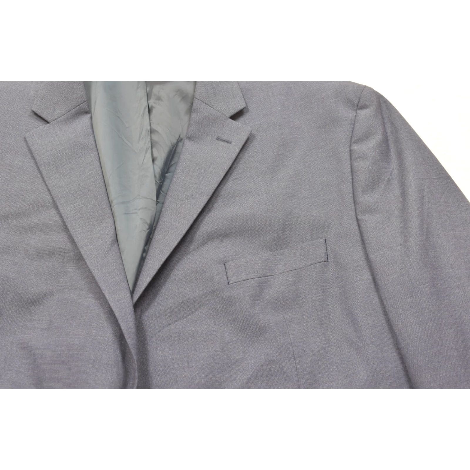 Chaps CHAPS Blazer Sport Coat Blue 50R Regular Two-Button Textured Polyester Stretch Jacket Men Blazer Coat Size 50R - 5 Thumbnail