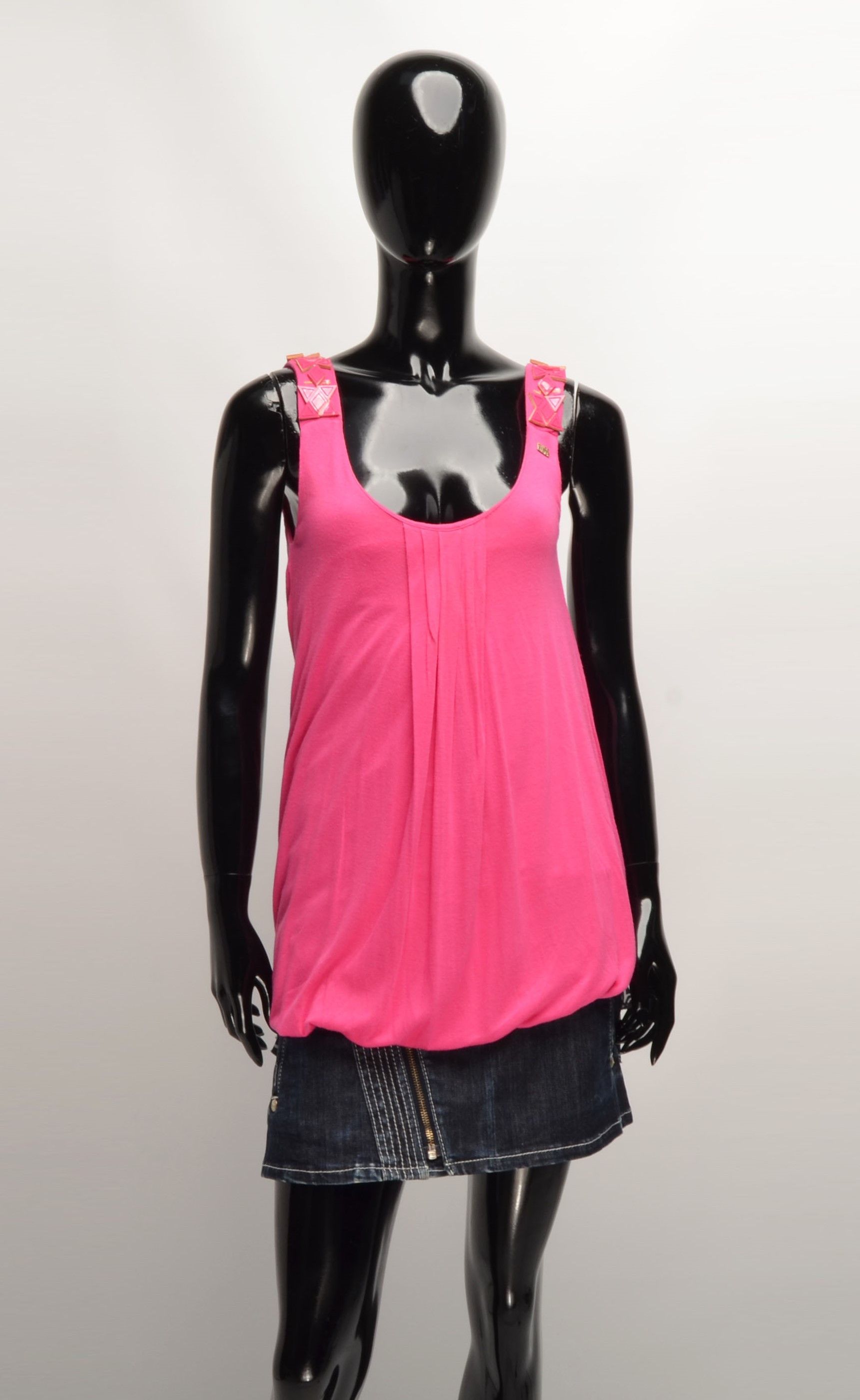 Miss Sixty × Vintage Vintage Miss Sixty Y2K Pink Bubble Tunic Top Size S / US 4 / IT 40 - 1 Thumbnail