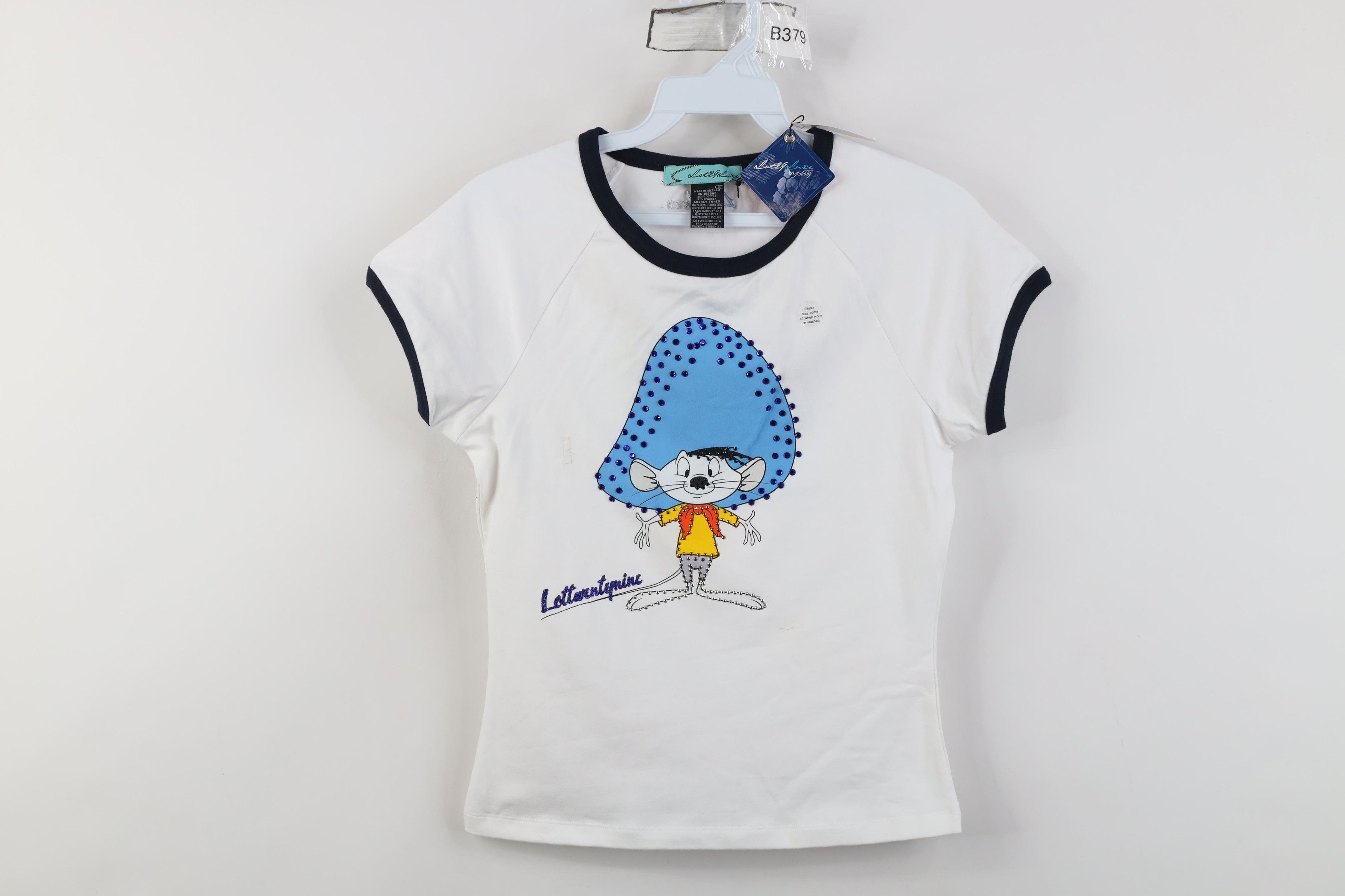 Vintage Deadstock Vintage Y2K Lot 29 Speedy Gonzales Ringer T-Shirt Size M / US 6-8 / IT 42-44 - 1 Thumbnail