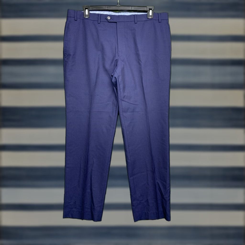 Ralph Lauren Lauren Ralph Lauren Pants Mens 38x30 Navy Blue Straight Leg Total Comfort Wool Dress Pants Size US 38 / EU 54 - 1 Thumbnail