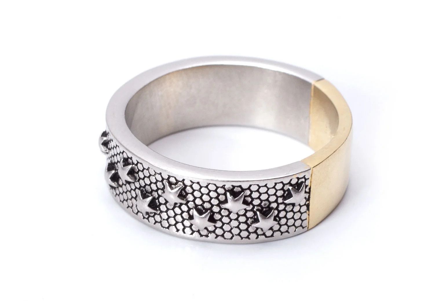 Maison Margiela Embossed Sterling Silver Gold Ring Size 24 Size ONE SIZE - 4 Thumbnail