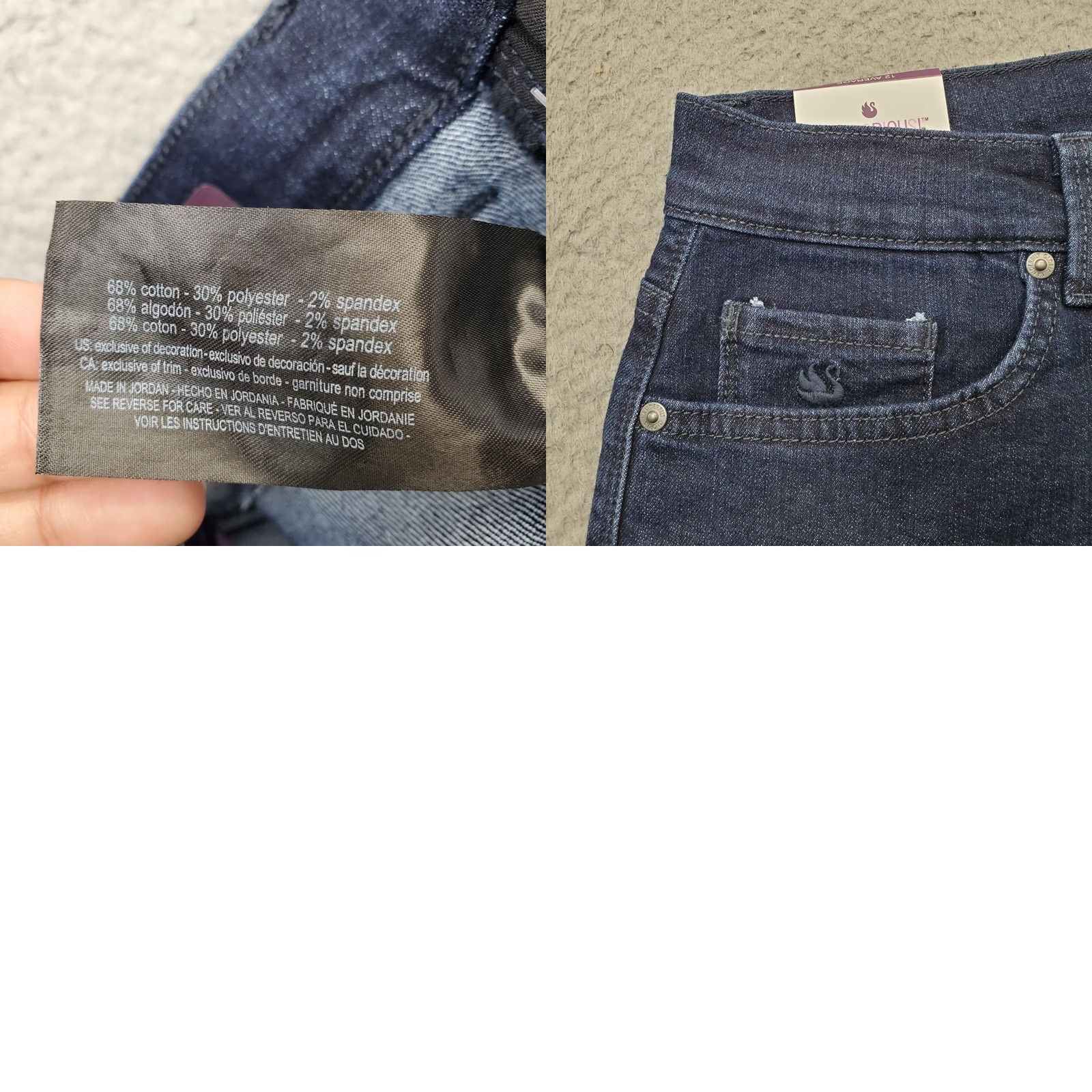 Gloria Vanderbilt Gloria Vanderbilt Womens 12 Blue Denim Straight Jeans Amanda Stretch Slimming 5-Pocket Design Regular Inseam 30.75" 32 Waist NWT Mens? Size 34" / US 12 / IT 48 - 9 Thumbnail