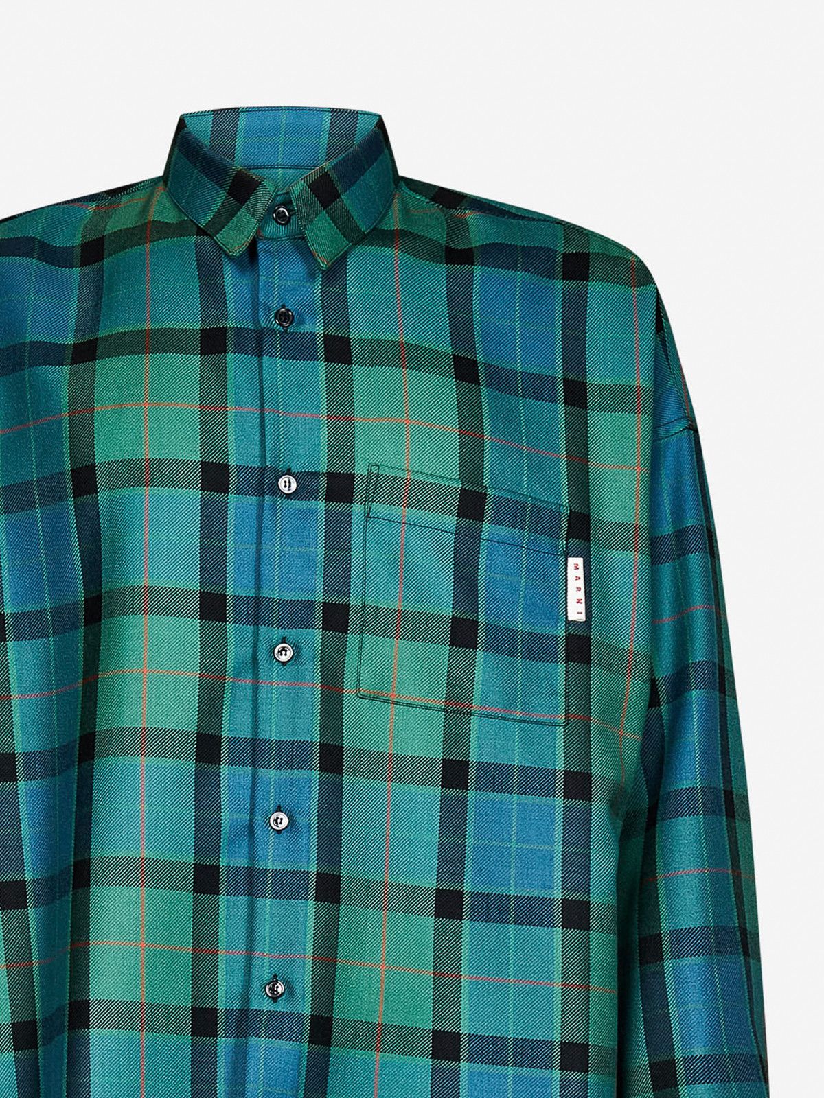 Marni o1y0225 Checked Shirt in Multicolor Size US M / EU 48-50 / 2 - 3 Thumbnail