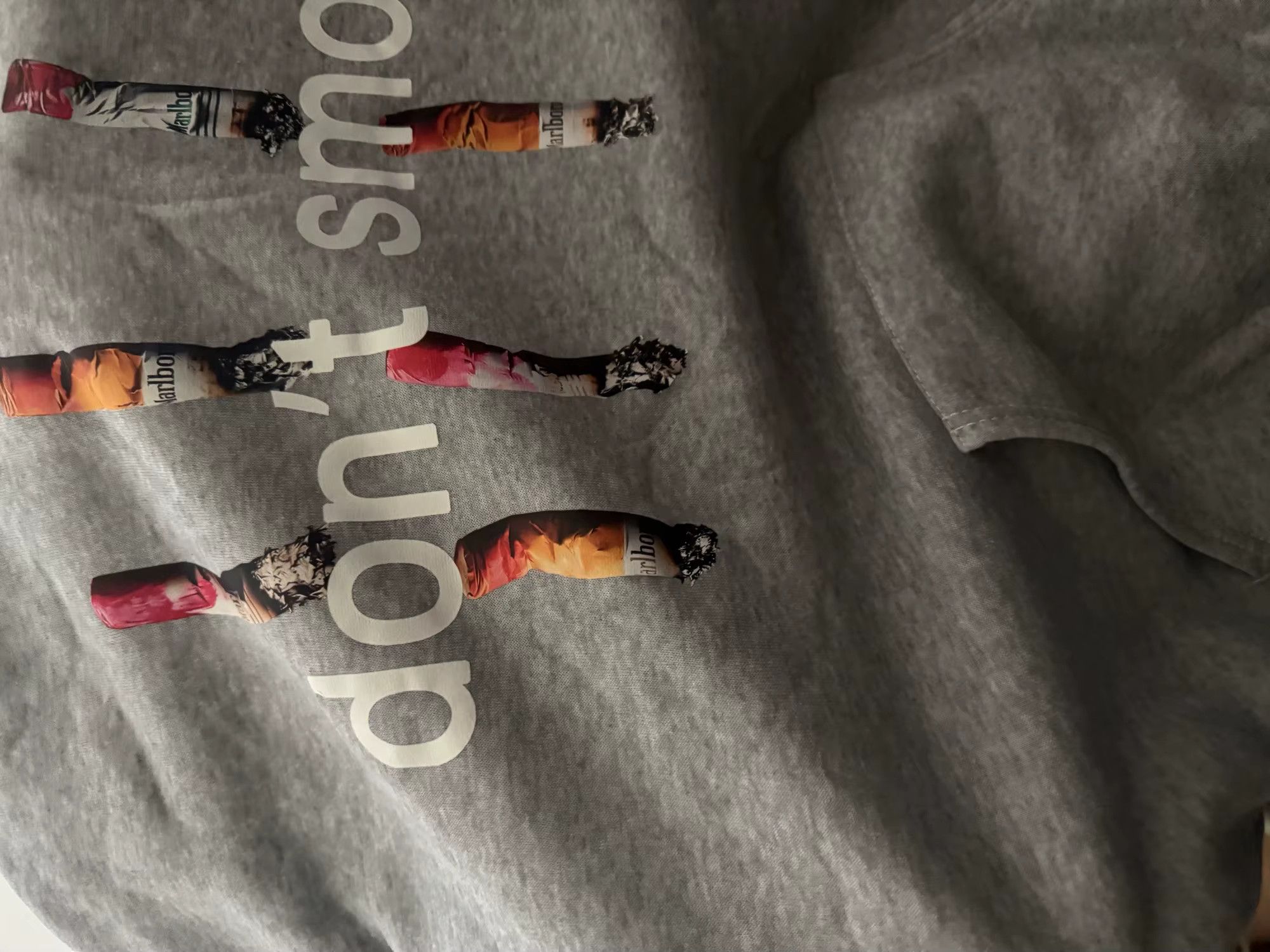 Designer Y2K Hoodie Retro Don't Smoke Print Size US L / EU 52-54 / 3 - 4 Thumbnail