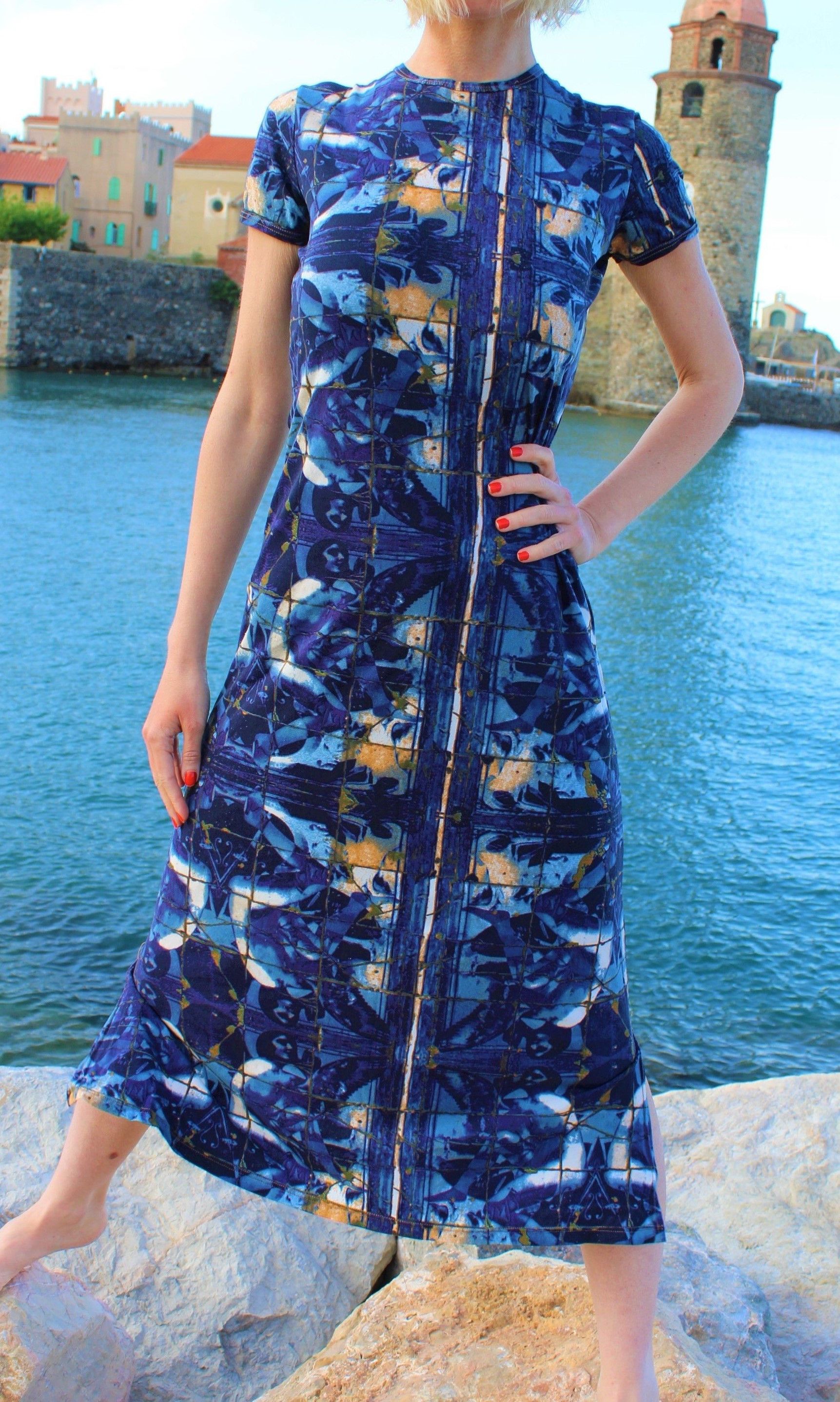 Jean Paul Gaultier Nude Angel Fairy Erotic Tattoo Maxi Dress