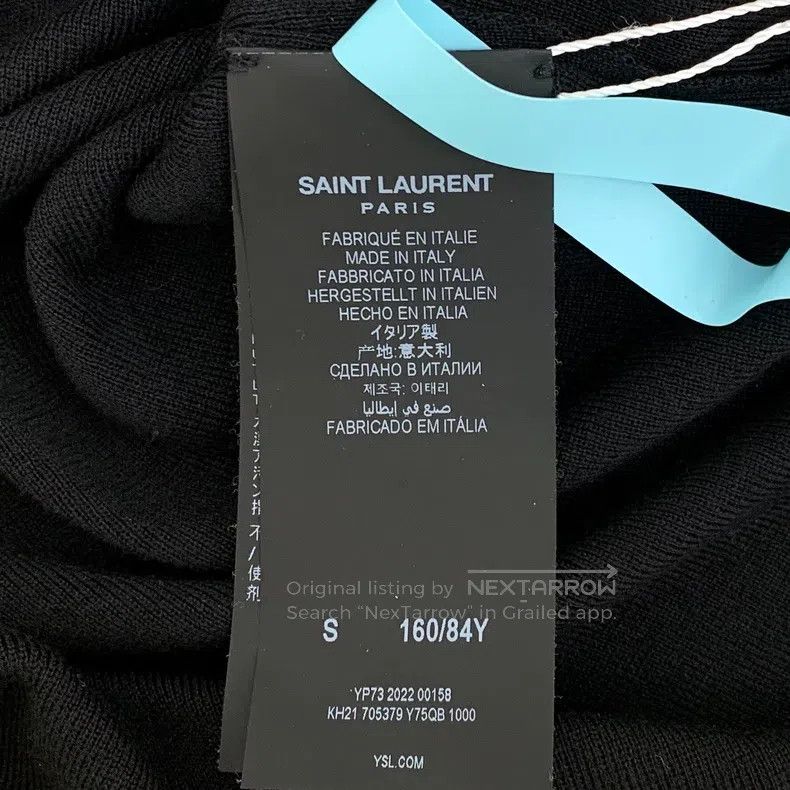 Saint Laurent Paris Saint Laurent Paris Black Wool Notched Lapel Single Breast Size US S / EU 44-46 / 1 - 6 Thumbnail