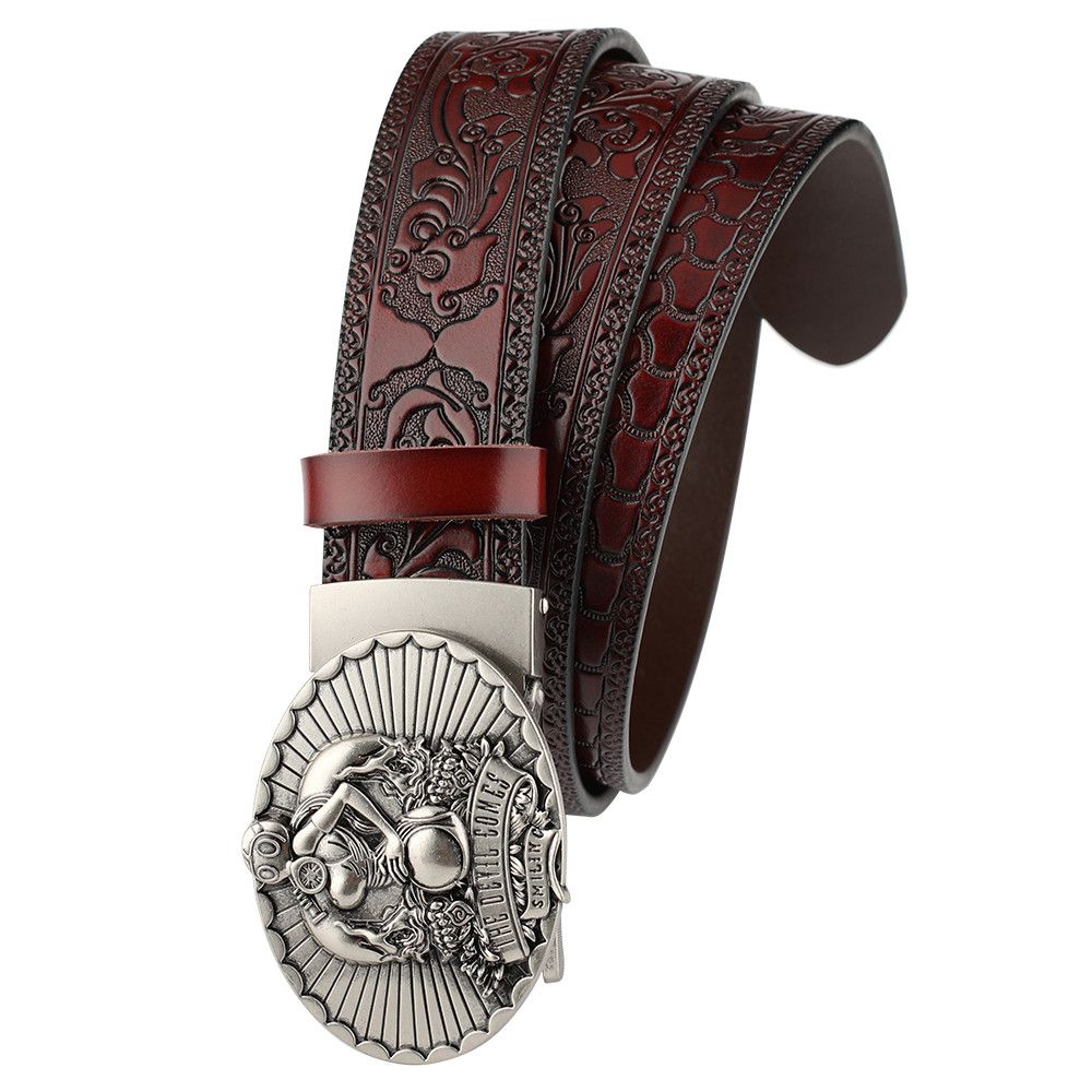 Designer Modern Vintage Belt Riveted Belts Menswear Accessories Size ONE SIZE - 5 Thumbnail