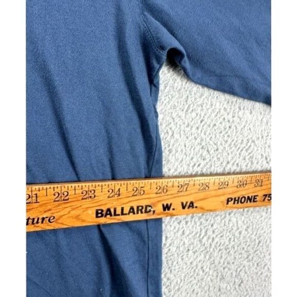 Duluth Trading Company Duluth Trading Co. Longtail T Shirt Men XL Blue Spell Out Beaver Graphic Print Crew Neck Long Sleeve Relaxed Fit NEW Size US XL / EU 56 / 4 - 6 Thumbnail