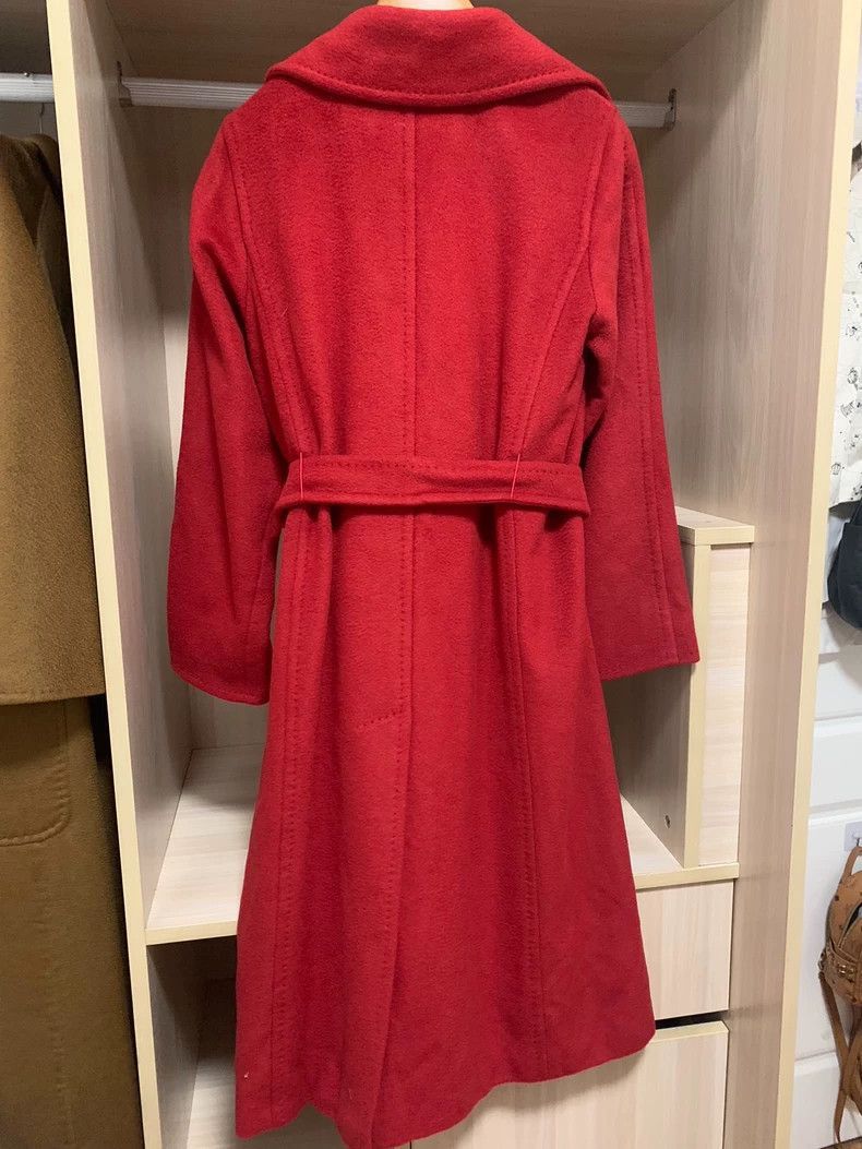 Missing Since Thursday MaxMara Manuela Red Wool Coat-2508 Size US M / EU 48-50 / 2 - 3 Thumbnail