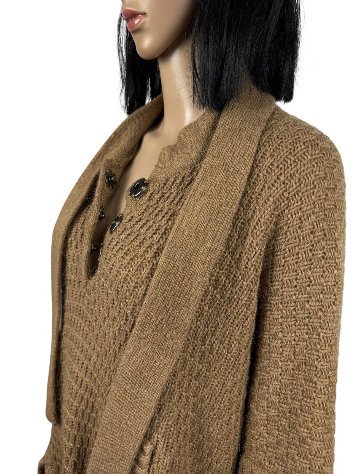 Designer Manoush Fringed Knit Ponco Jacket size M Size M / US 6-8 / IT 42-44 - 10 Thumbnail