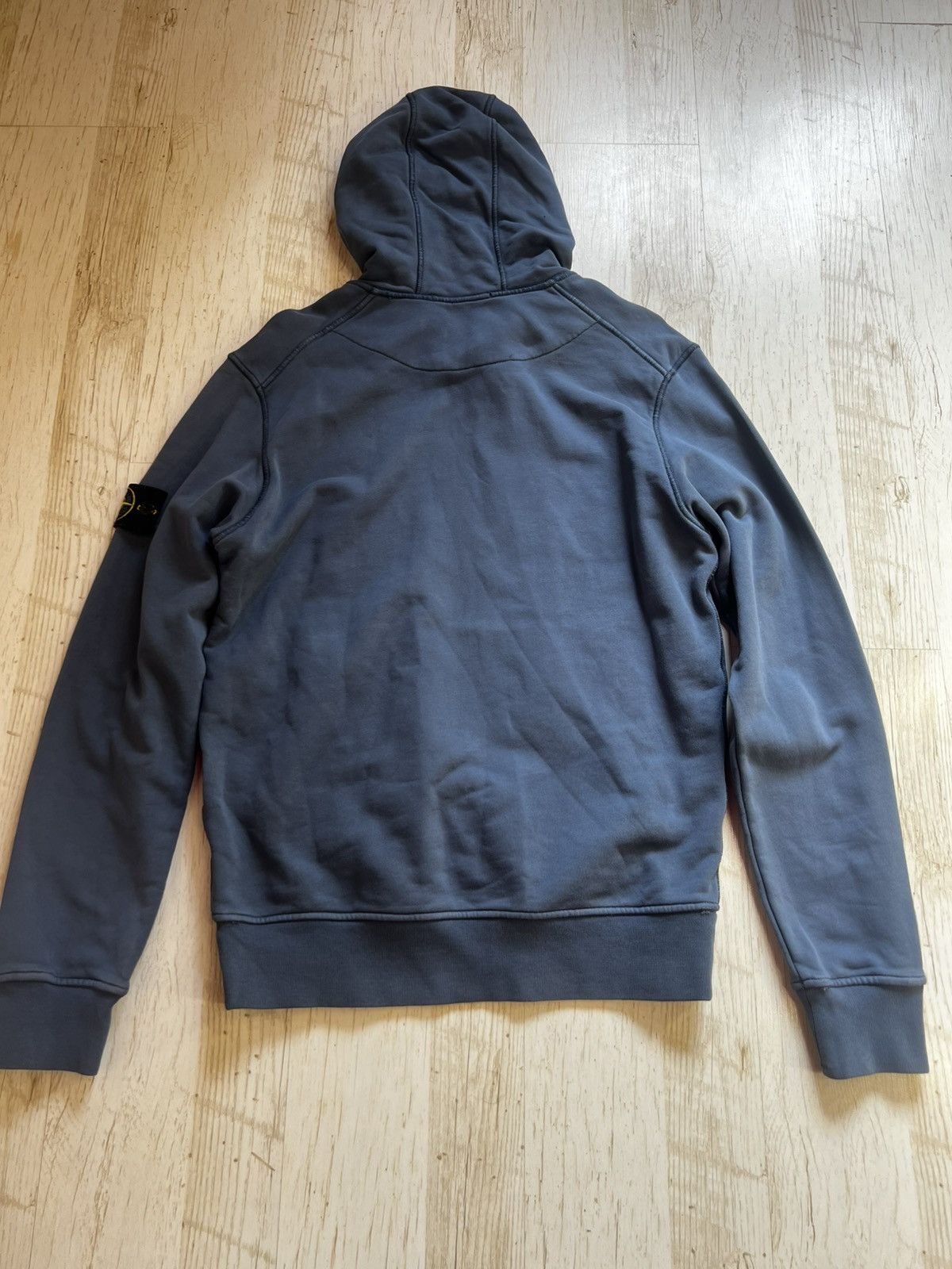 Stone Island Stone Island Hoodie Washed Blue Size M Compass Patch Size US M / EU 48-50 / 2 - 7 Thumbnail