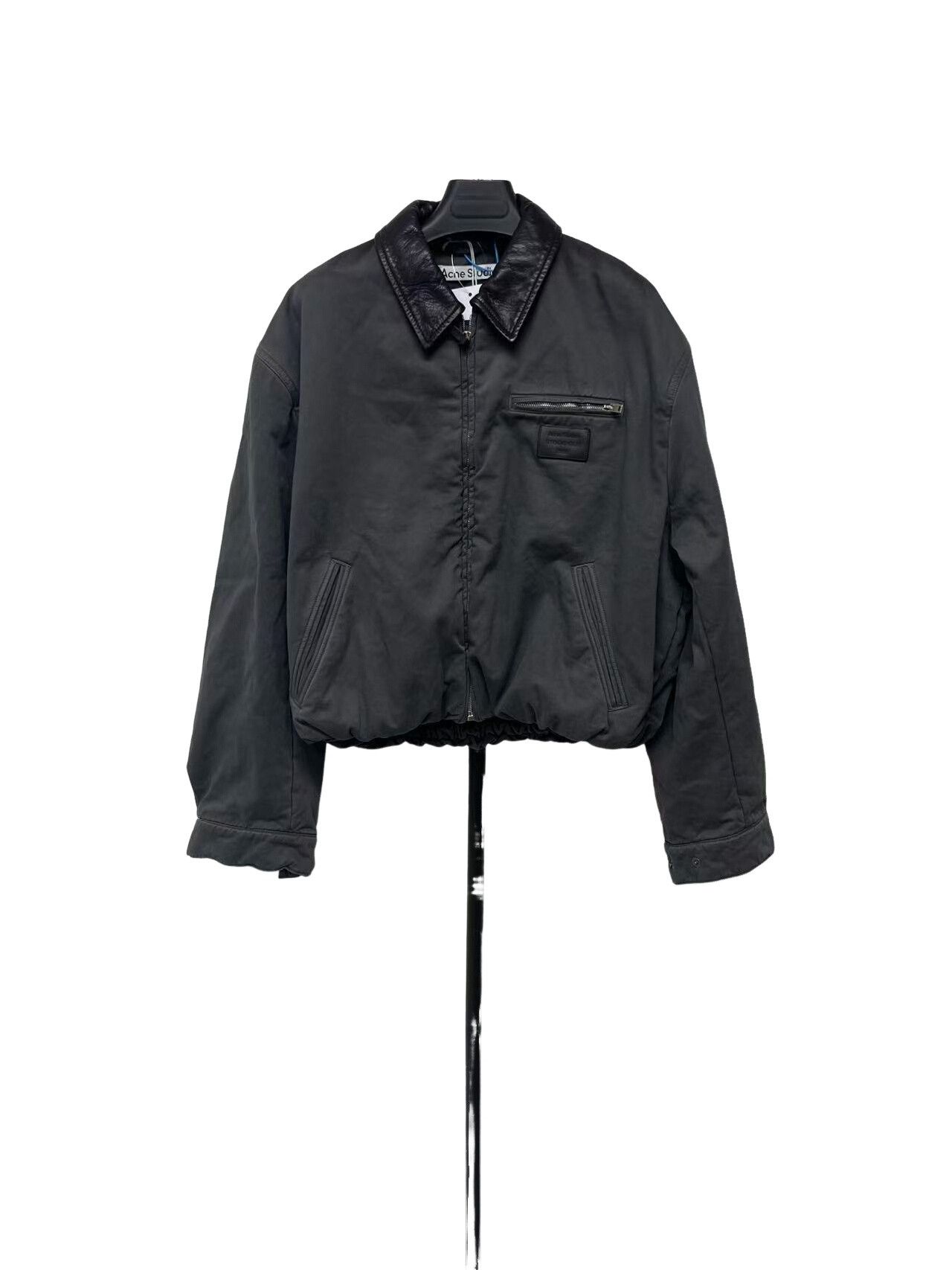 Acne Studios Acne Studios Leather Collar Bomber Jacket FR 36 Size XS / US 0-2 / IT 36-38 - 1 Thumbnail