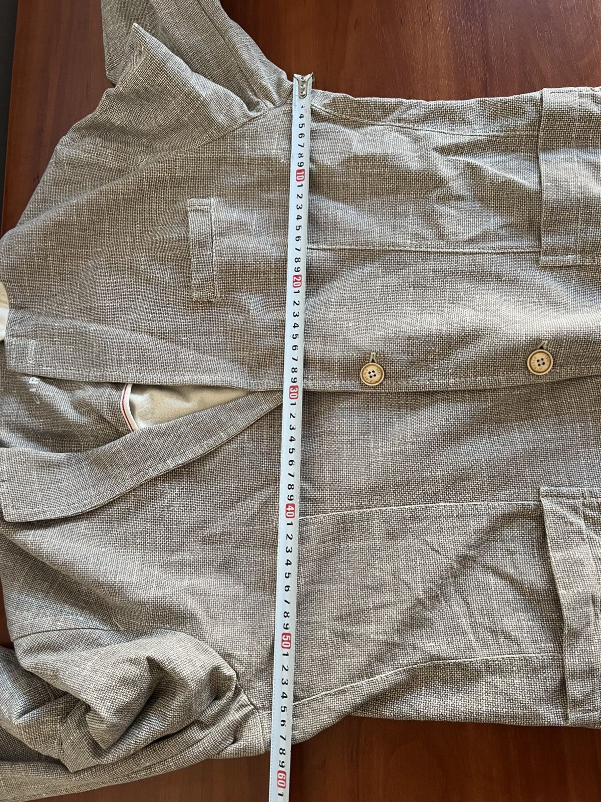 Circolo 1901 CIRCOLO 1901 STRETCH MENS GRAY BEIGE SOLID BLAZER JACKET 56 Size 54L - 18 Thumbnail