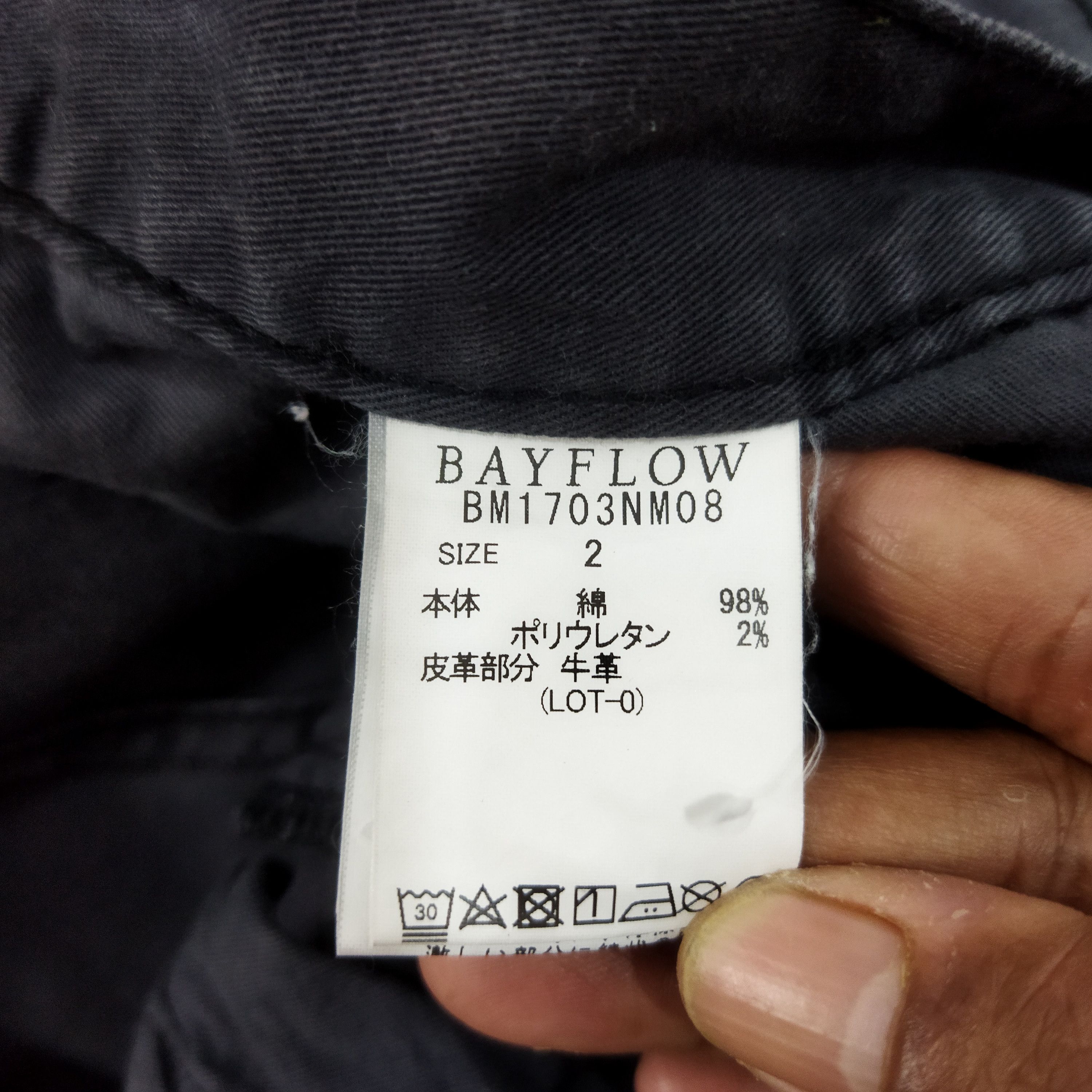 Japanese Brand BAYFLOW BLACK SKINNY CARGO PANTS Size US 28 / EU 44 - 10 Thumbnail