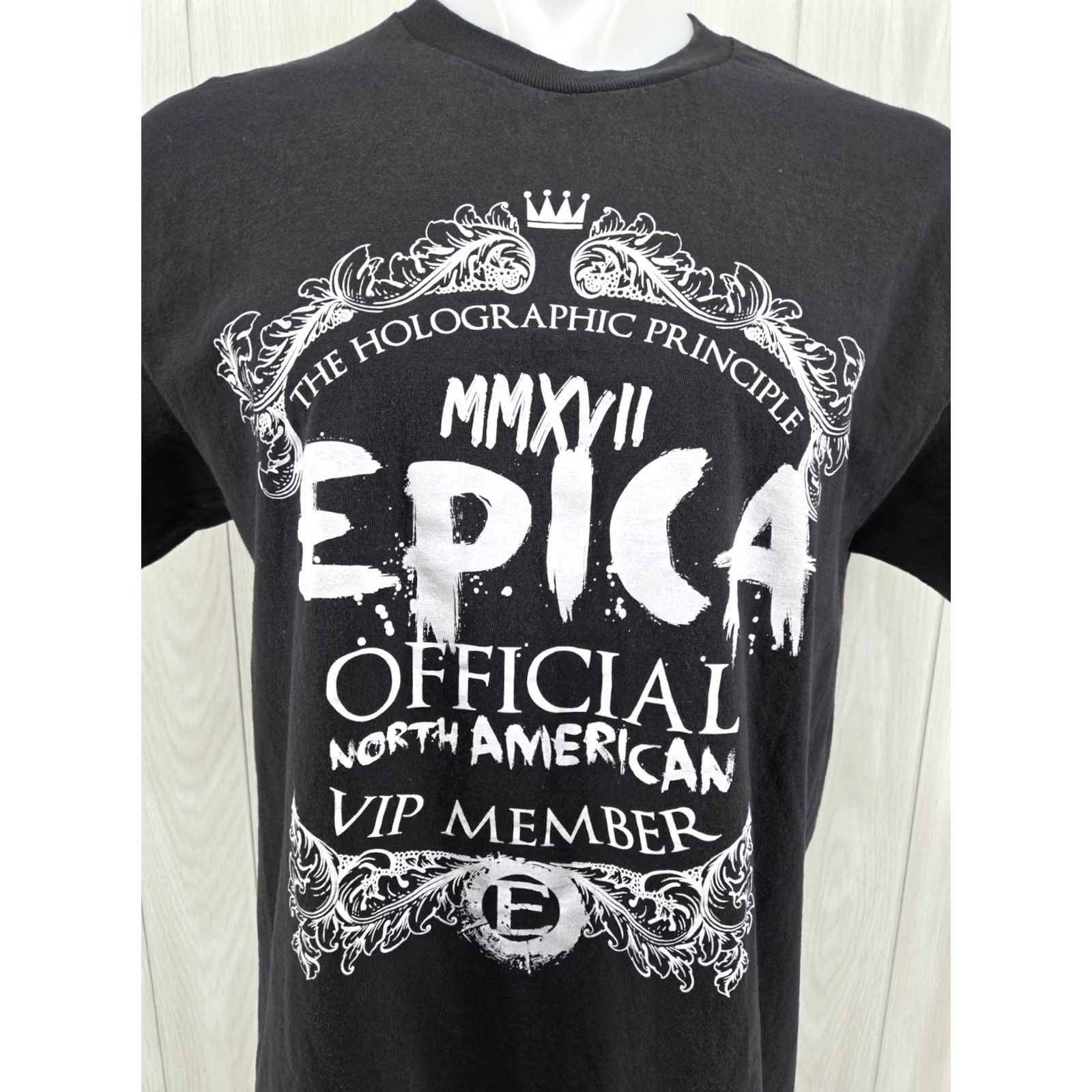 Vintage Epica Band VIP Member Black Shirt Size Large T-Shirt Men Graphic Print Short Sleeve 100% Cotton Size US L / EU 52-54 / 3 - 4 Thumbnail