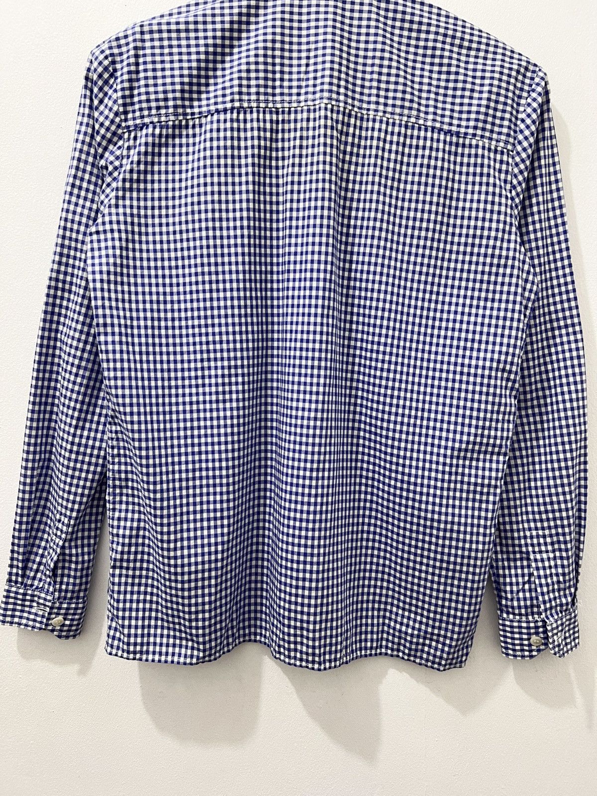 Miu Miu Miu Miu - Gingham Embroidered Logo Check Shirt Size S / US 4 / IT 40 - 6 Thumbnail